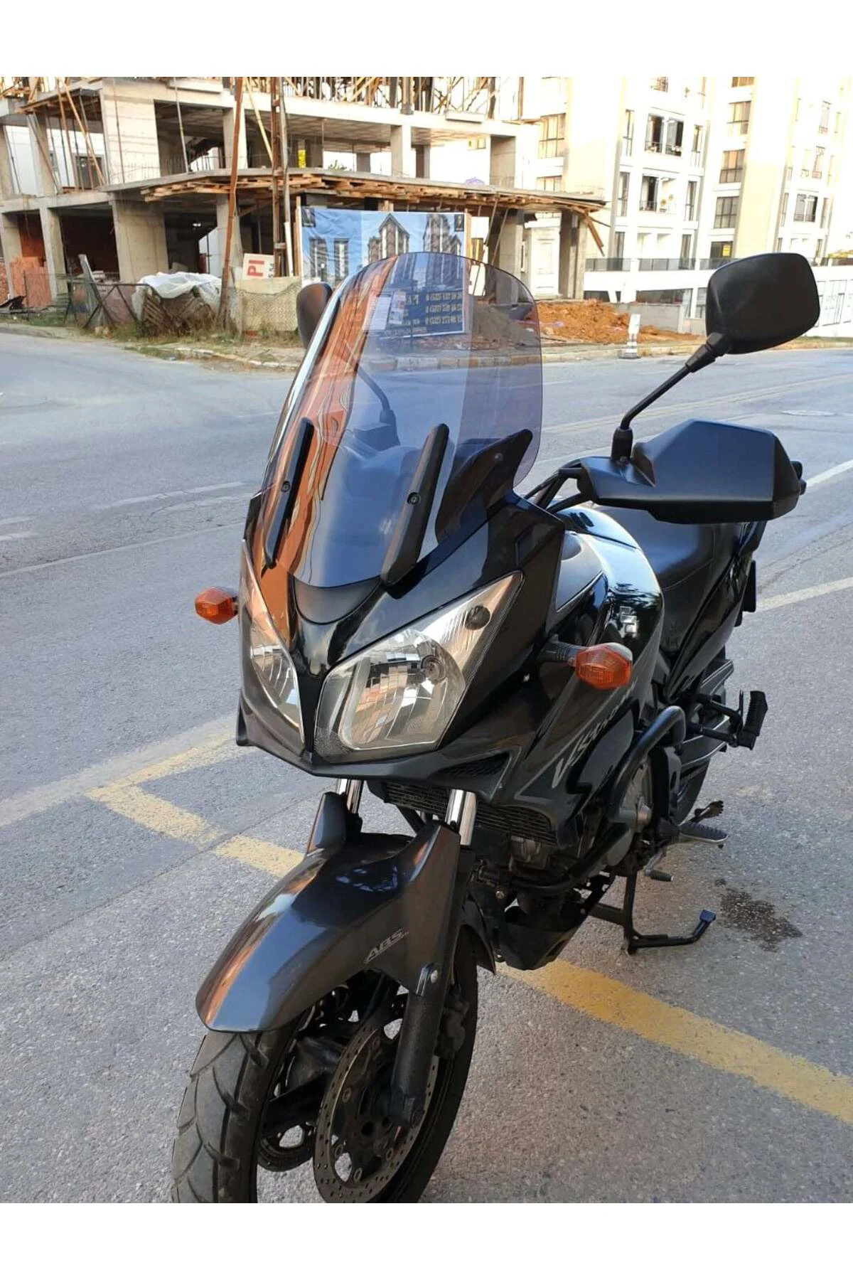 Suzuki V-strom DL 1000 Ön Cam 2004-2010 Model 45cm Füme Renkli 4mm