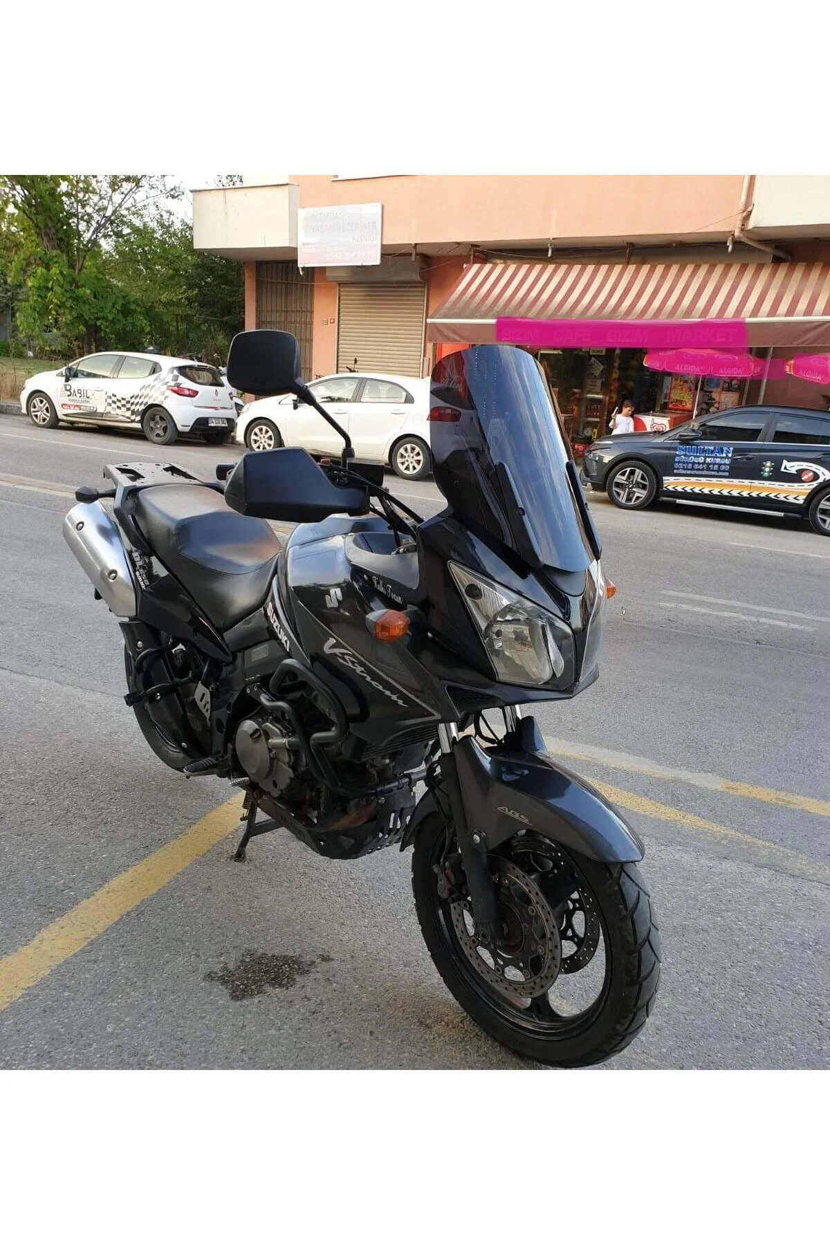 Suzuki V-strom DL 1000 Ön Cam 2004-2010 Model 45cm Siyah Renkli 4