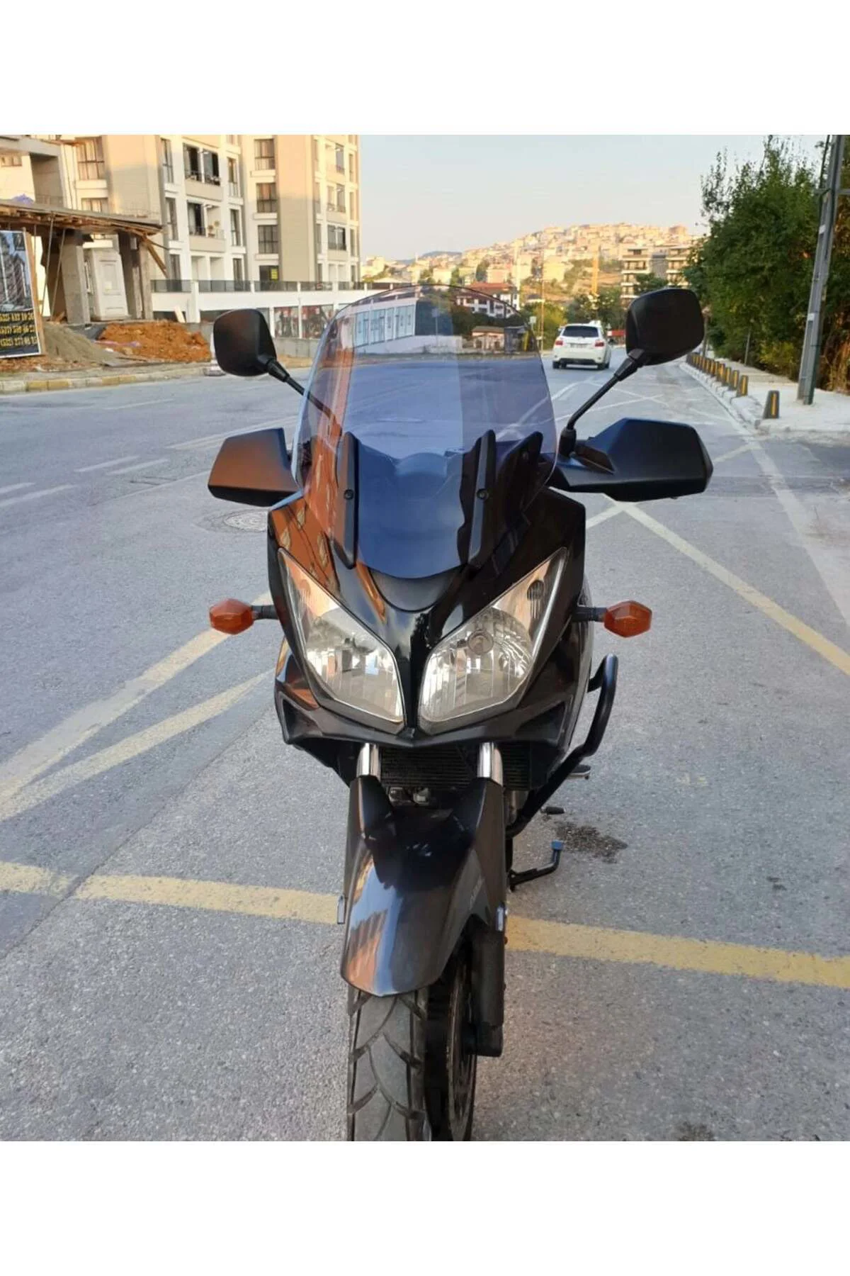 Suzuki V-strom DL 1000 Ön Cam 2004-2010 Model 45cm Füme Renkli 4mm