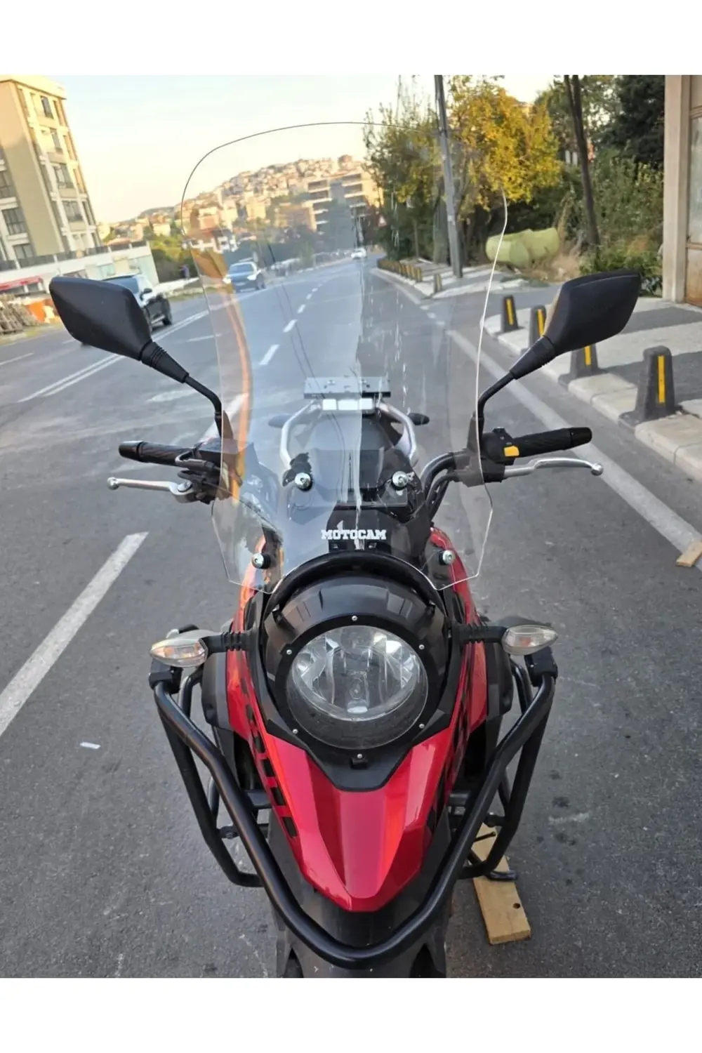 Suzuki V-Strom DL 250 Ön Cam 2017-2020 Model 51cm Şeffaf Renkli 4