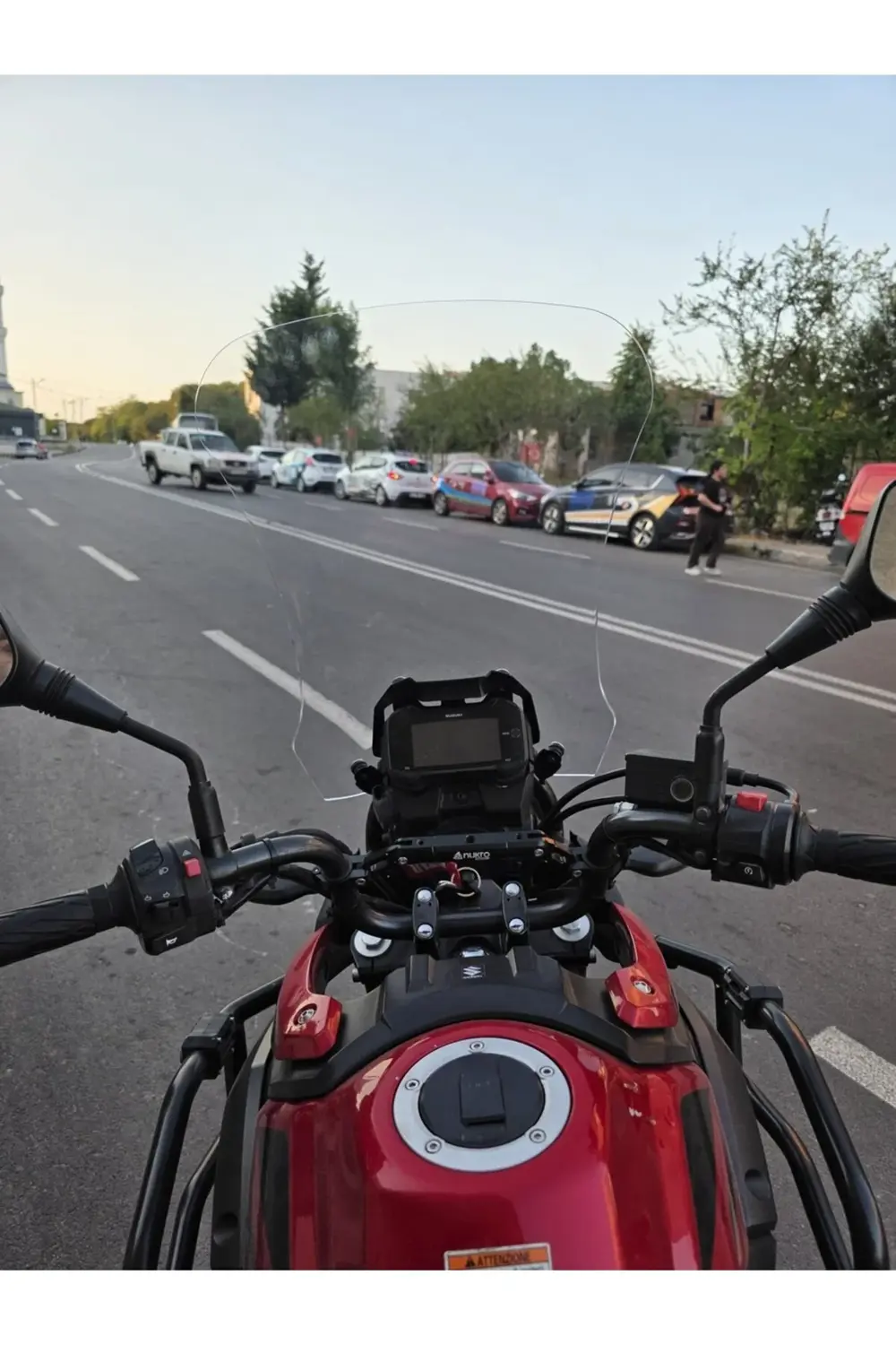 Suzuki V-Strom DL 250 Ön Cam 2017-2020 Model 51cm Şeffaf Renkli 4