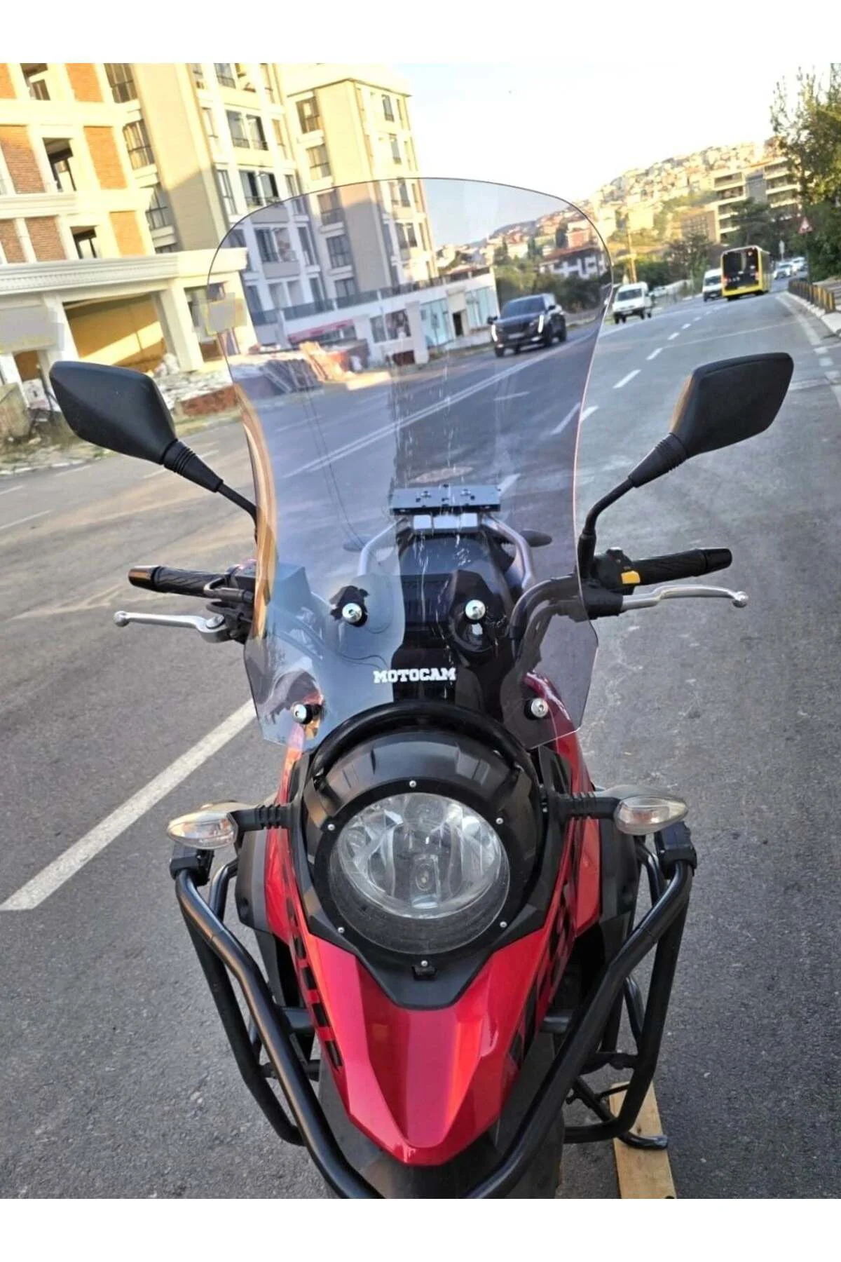 Suzuki V-Strom DL 250 Ön Cam 2017-2020 Model 51cm Füme Renkli 4mm