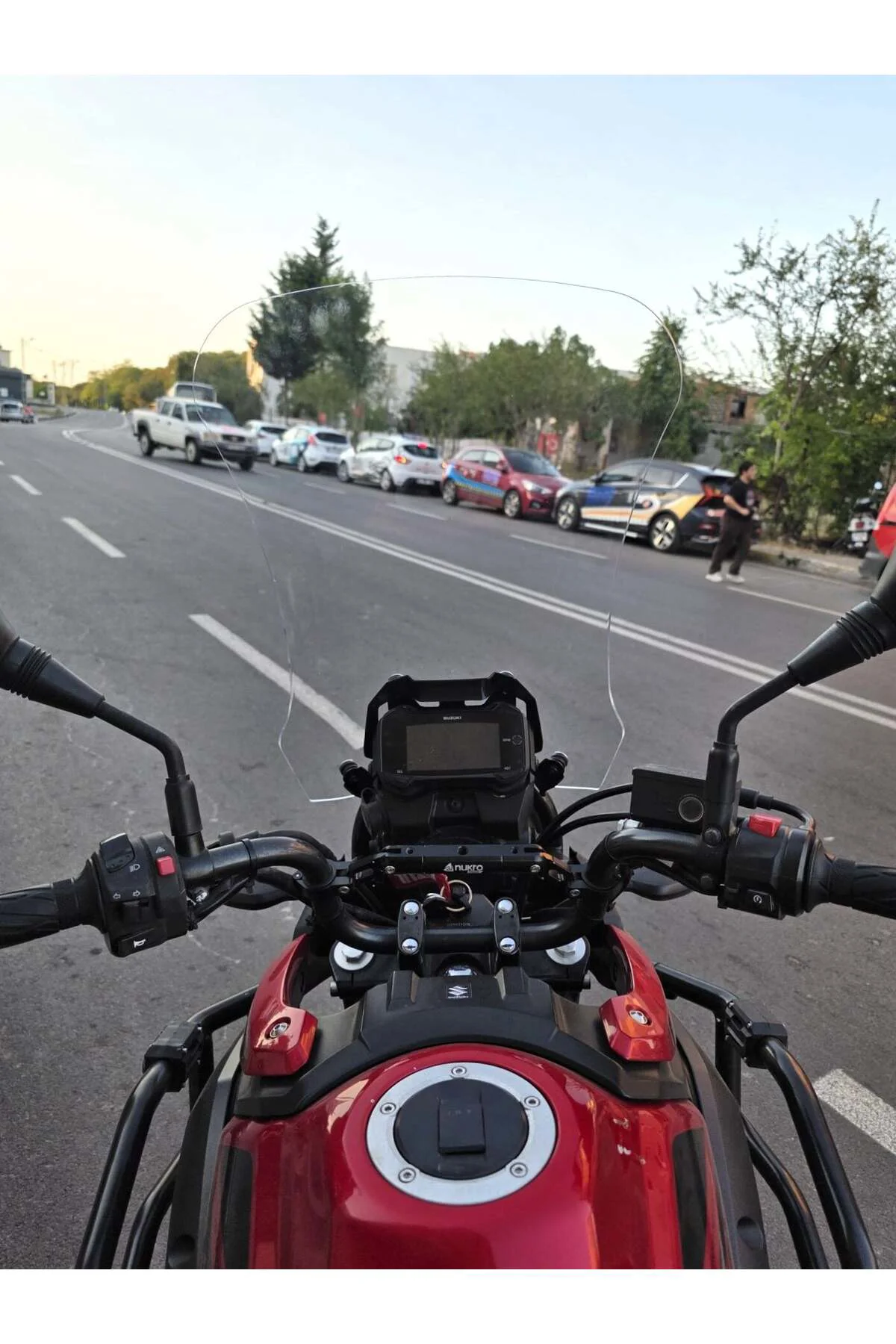 Suzuki V-Strom DL 250 Ön Cam 2017-2020 Model 51cm Şeffaf Renkli 4