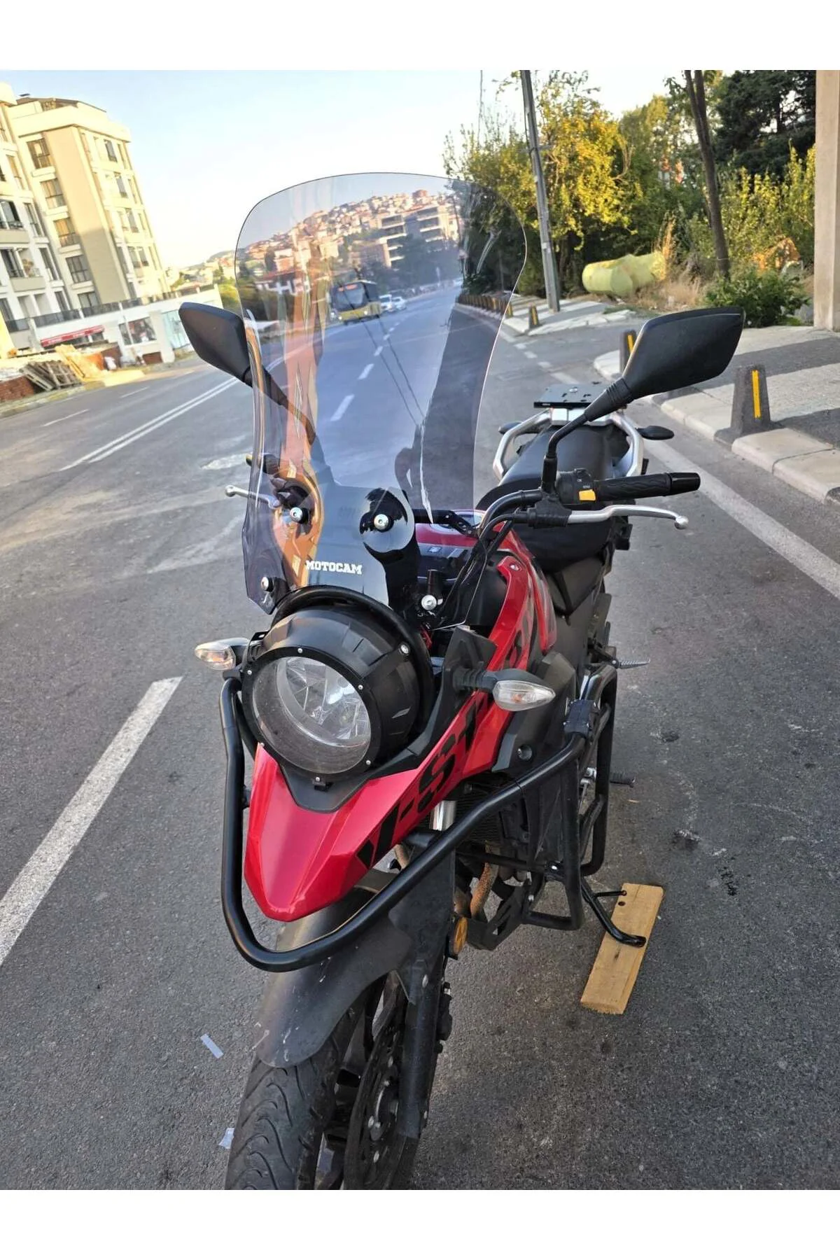 Suzuki V-Strom DL 250 Ön Cam 2017-2020 Model 51cm Füme Renkli 4mm