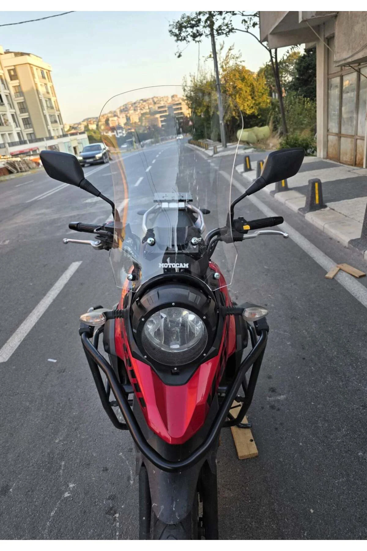 Suzuki V-Strom DL 250 Ön Cam 2017-2020 Model 51cm Şeffaf Renkli 4