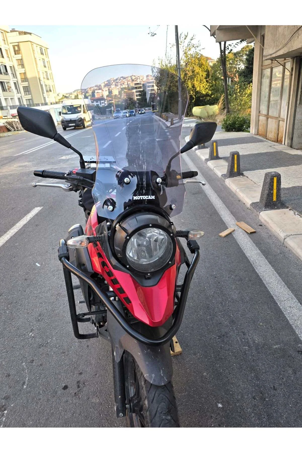 Suzuki V-Strom DL 250 Ön Cam 2017-2020 Model 51cm Füme Renkli 4mm