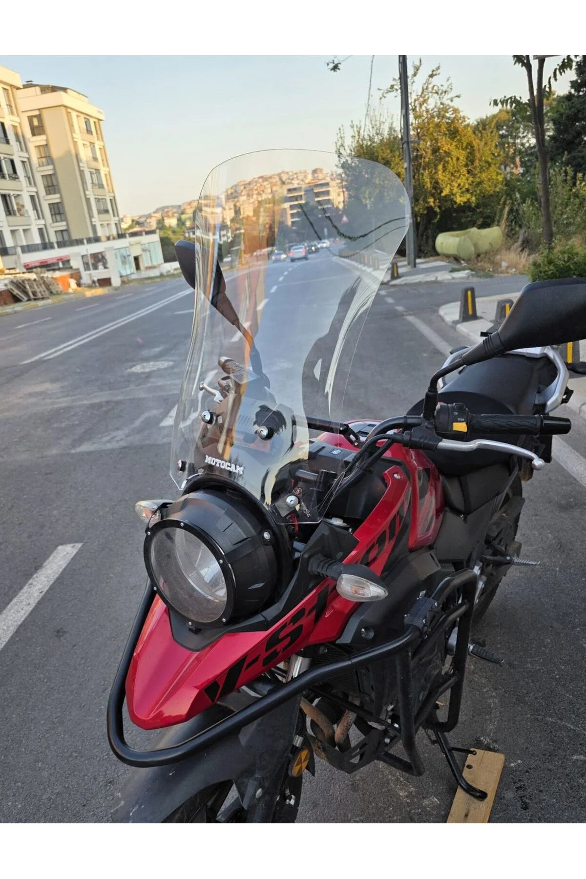 Suzuki V-Strom DL 250 Ön Cam 2017-2020 Model 51cm Şeffaf Renkli 4