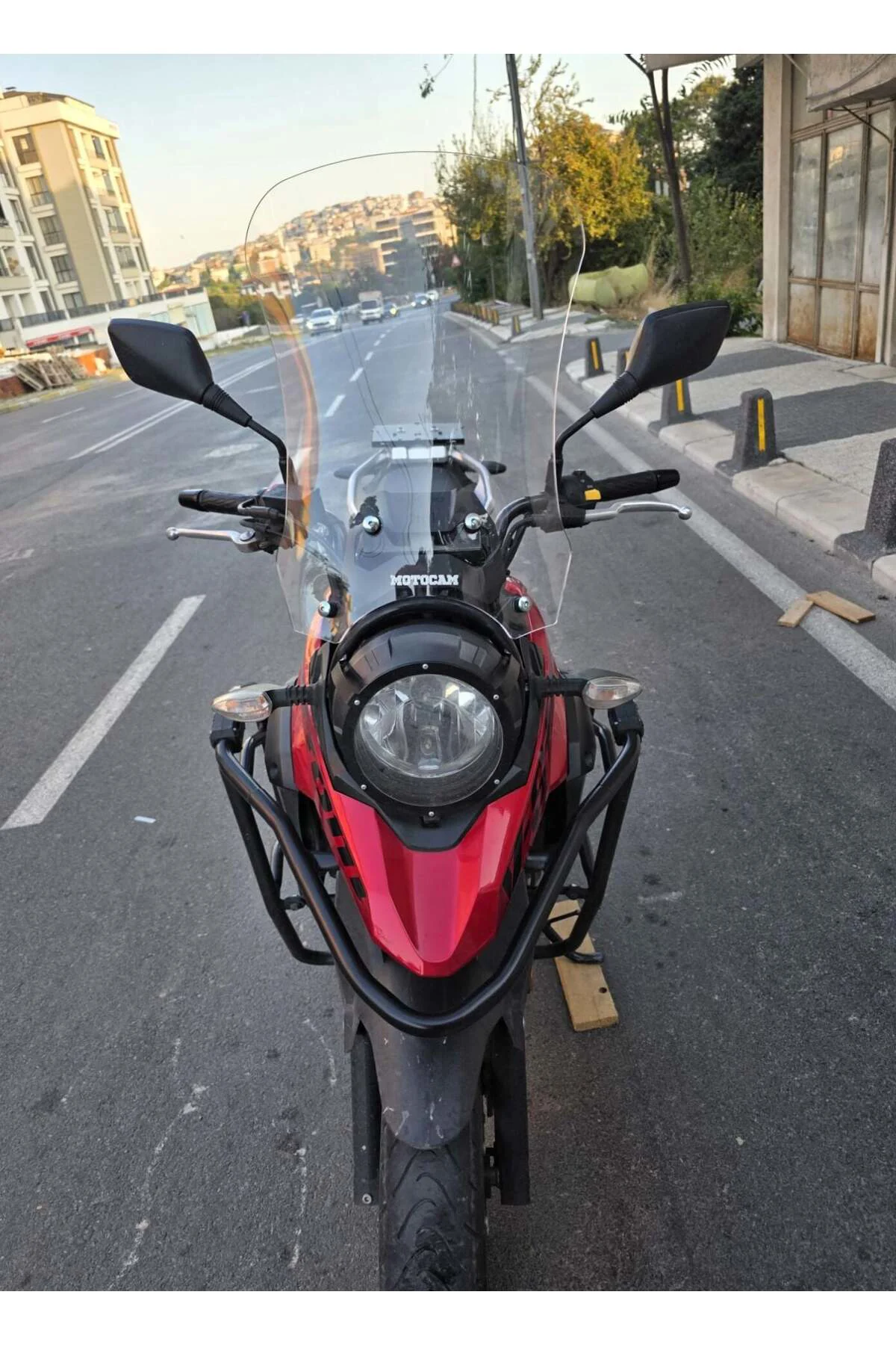 Suzuki V-Strom DL 250 Ön Cam 2017-2020 Model 51cm Şeffaf Renkli 4