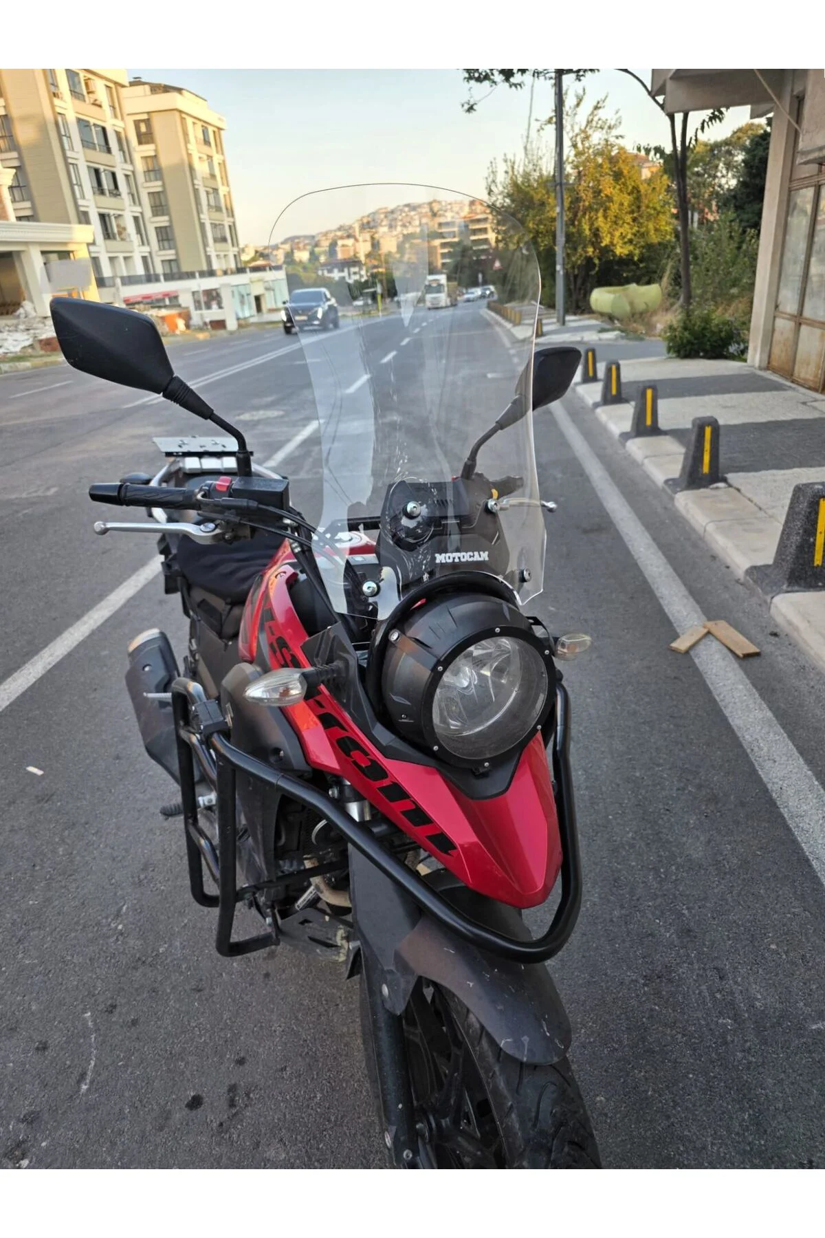 Suzuki V-Strom DL 250 Ön Cam 2017-2020 Model 51cm Şeffaf Renkli 4