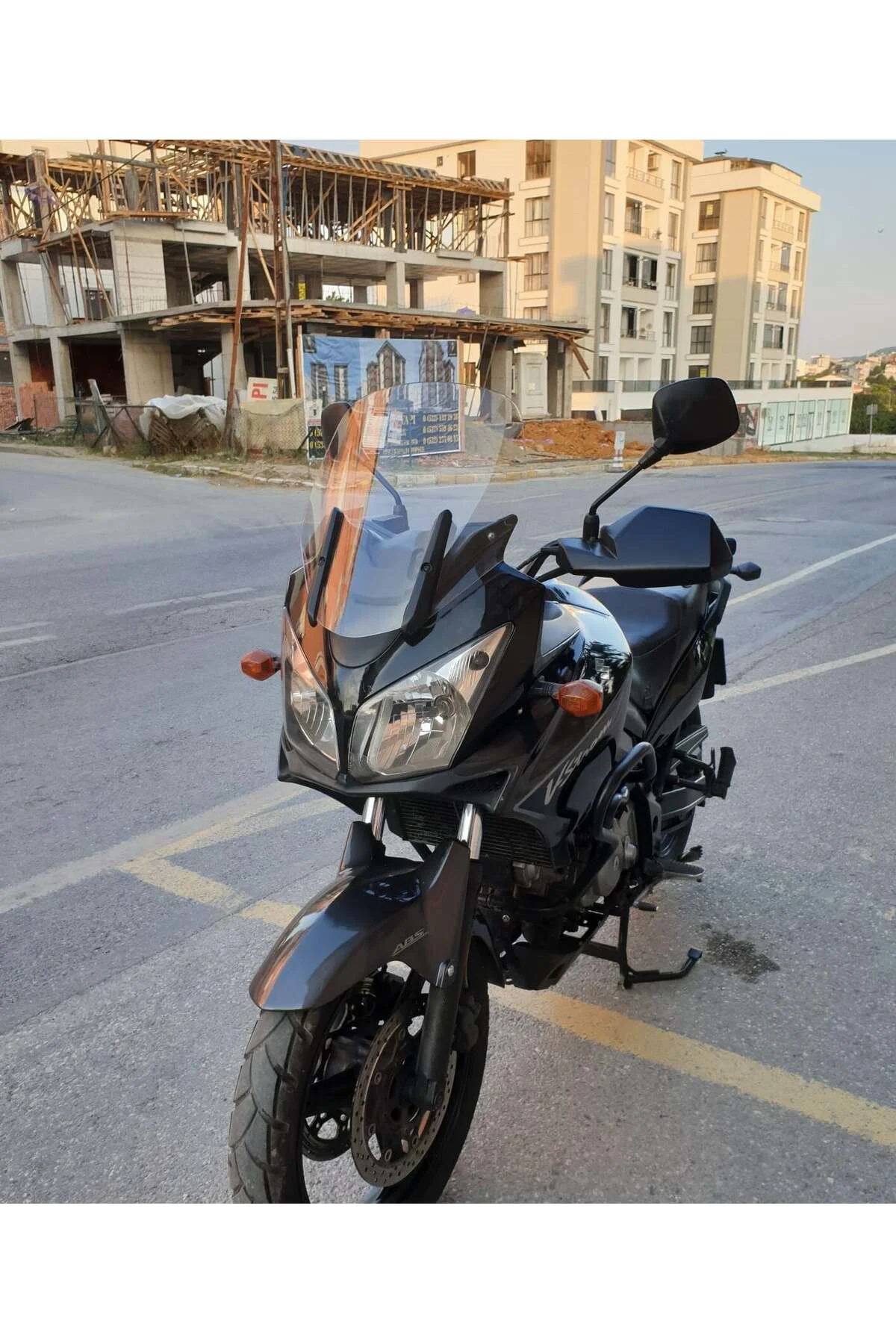 Suzuki V-Strom DL 650 Ön Cam 2004-2010 Model 45cm Şeffaf Renkli 4