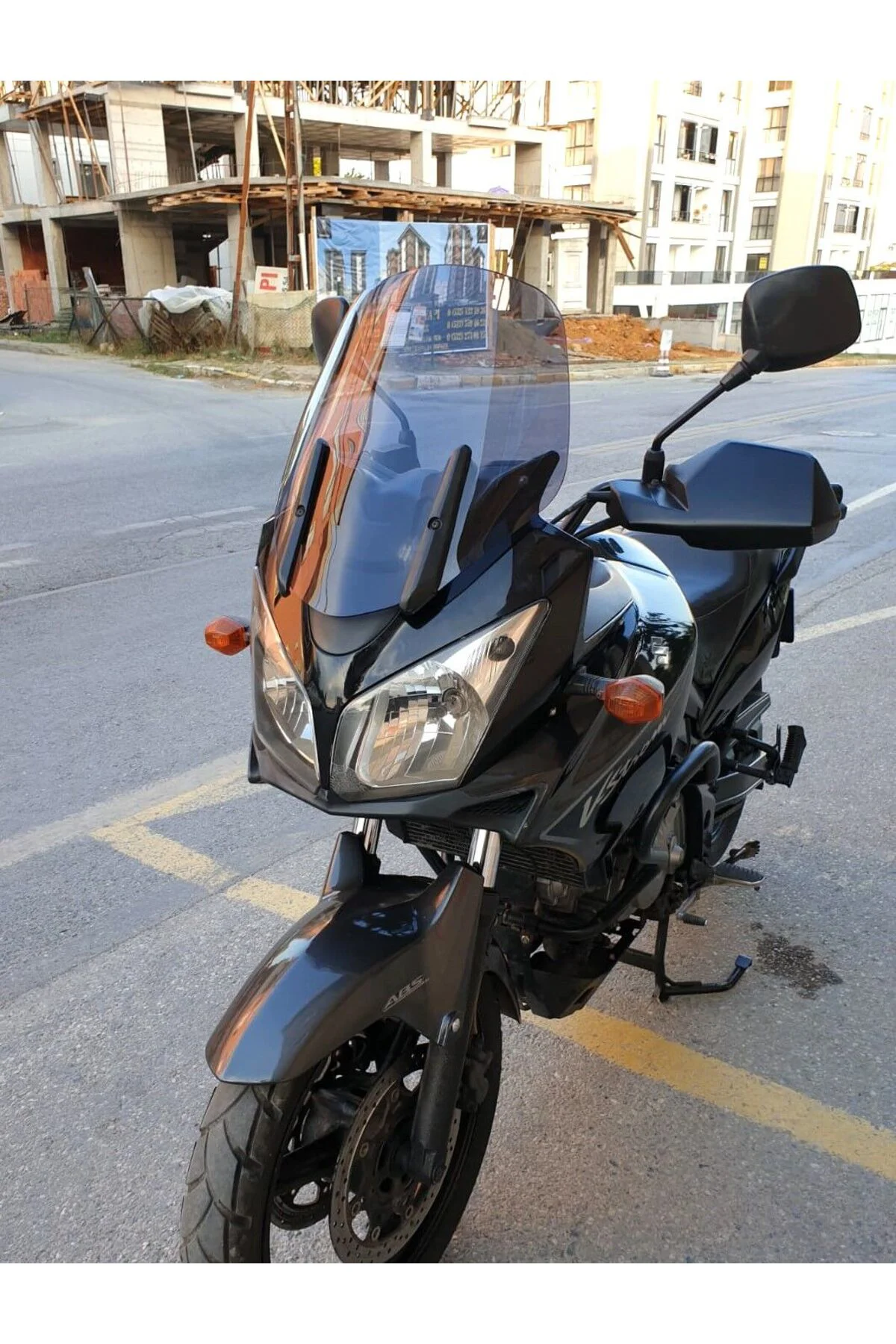 Suzuki V-Strom DL 650 Ön Cam 2004-2010 Model 45cm Füme Renkli 4mm