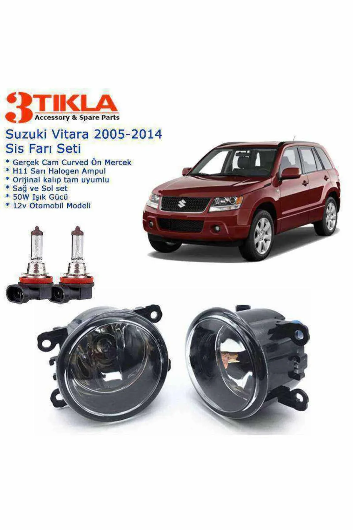 Suzuki Vitara 2010 Sis Farı Set Oem: 8200074008 Suzuki Vitara 2010 Sis Farı Set Oem: 8200074008