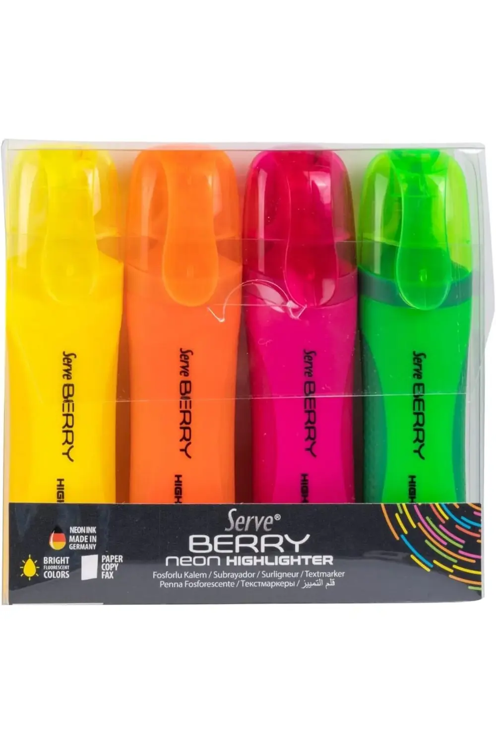 Sv-Brfkp4Fr Berry Fosforlu, Neon, 4'lü Paket 1178367