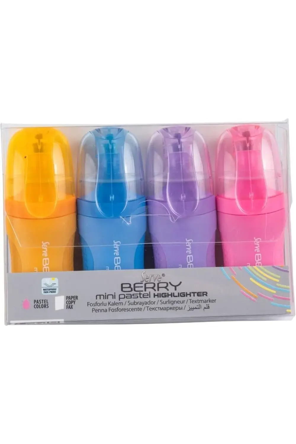 Sv-Brmfkp4Ps Berry Mini Fosforlu, Pastel, 4'lü Pet 1185222