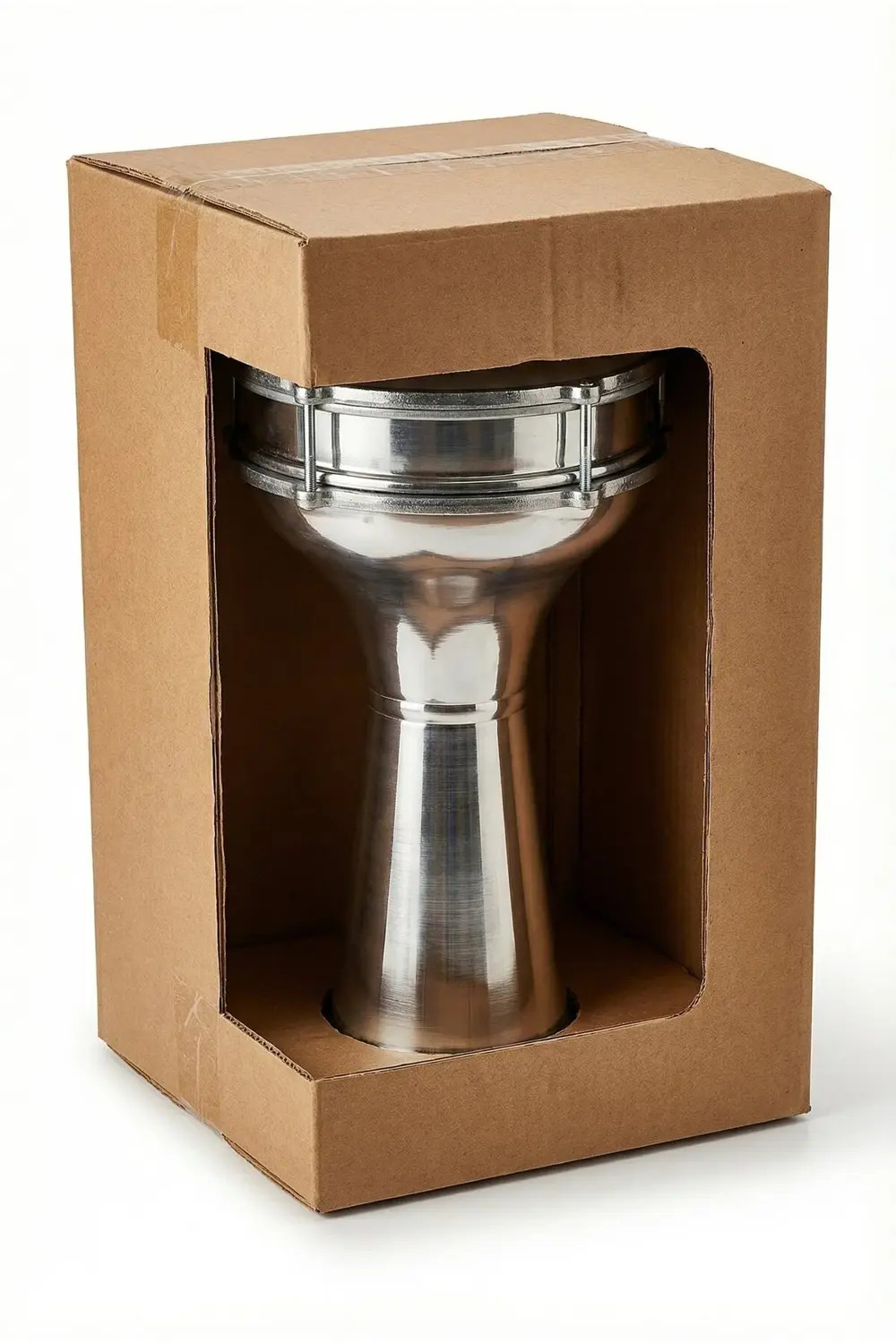 SV104AL - Alüminyum Klasik Düz Darbuka (Kılıf Hediye)