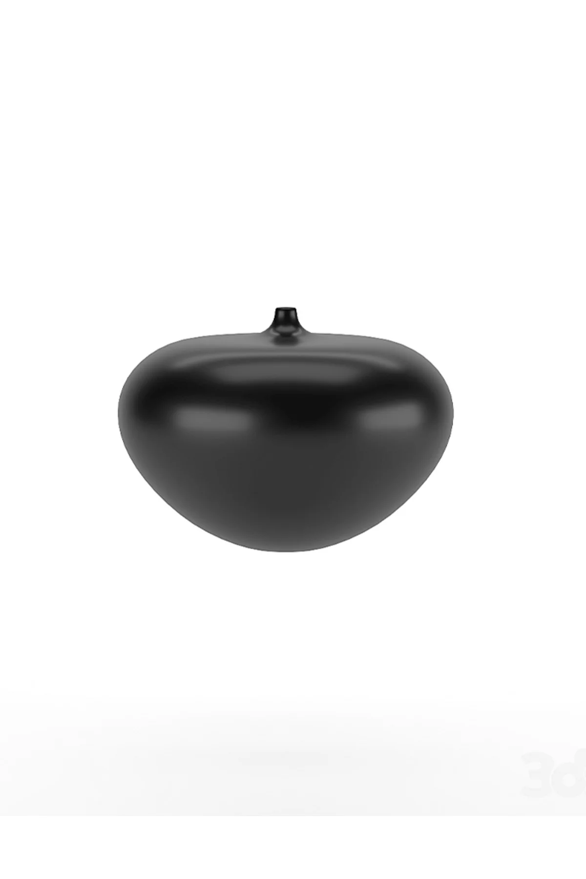 Svart Siyah Modern Vazo Büyük Boy 25CM Dekoratif Sert Plastik Modern Vazo 3'lü Set