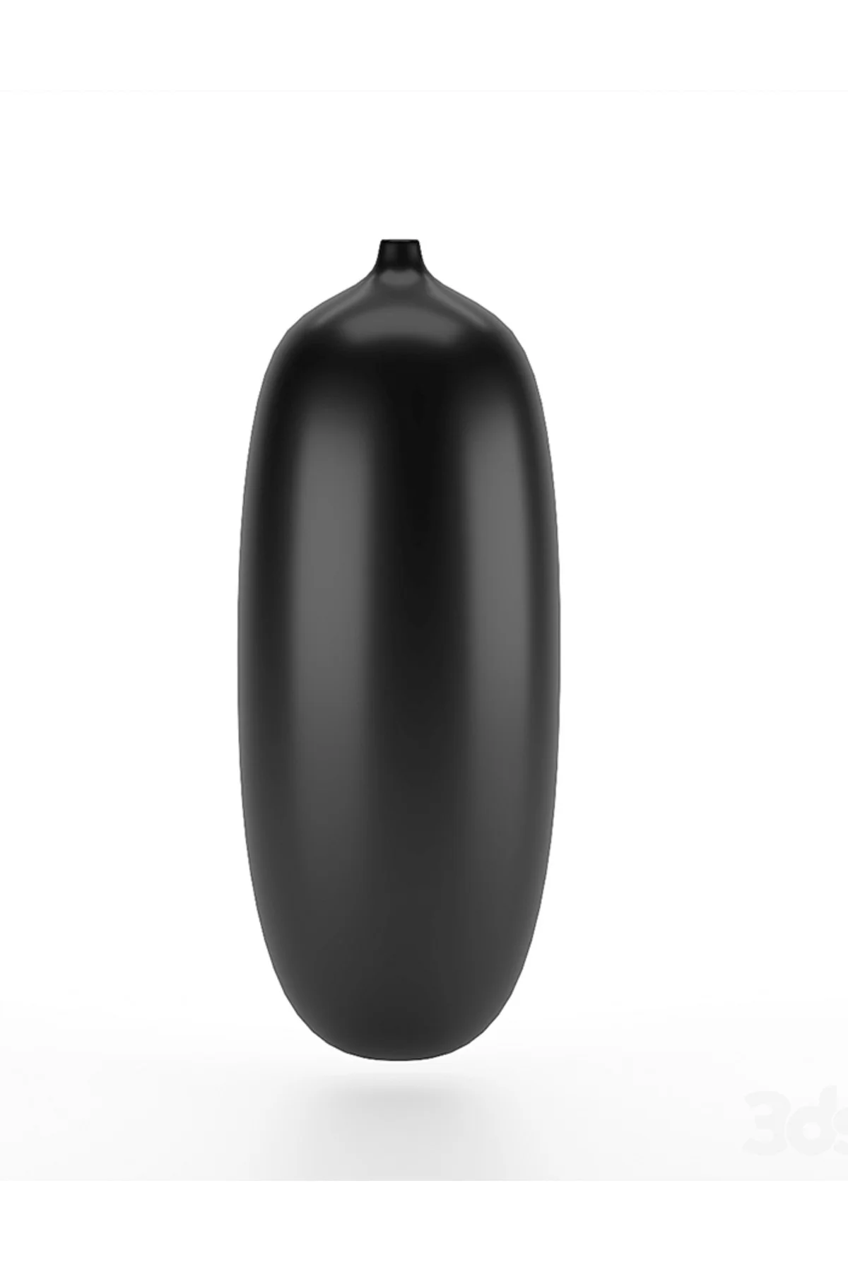 Svart Siyah Modern Vazo Büyük Boy 25CM Dekoratif Sert Plastik Modern Vazo 3'lü Set