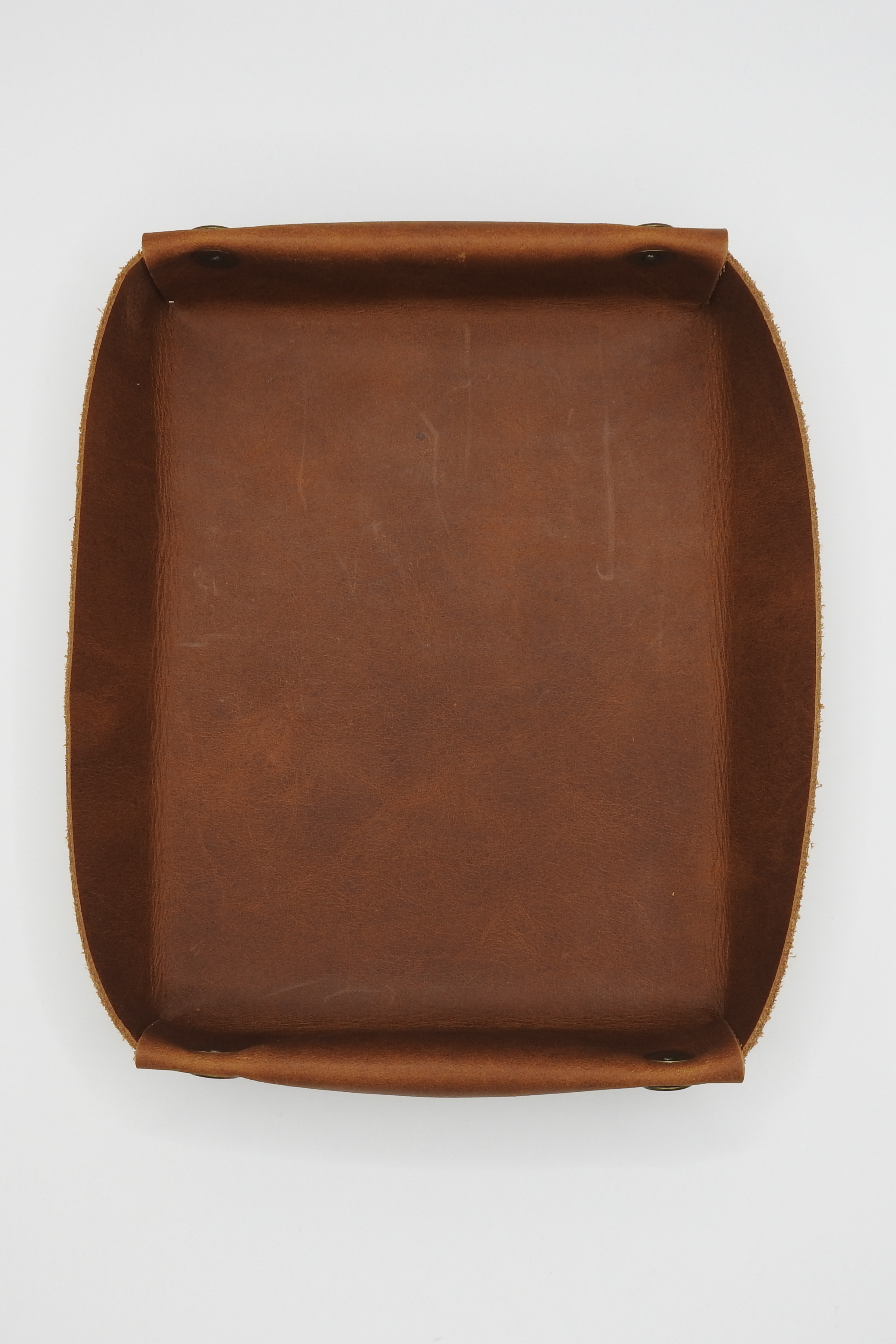 Norwegia Svea - Masaüstü Organizer %100 Hakiki Deri El Yapımı - Taba