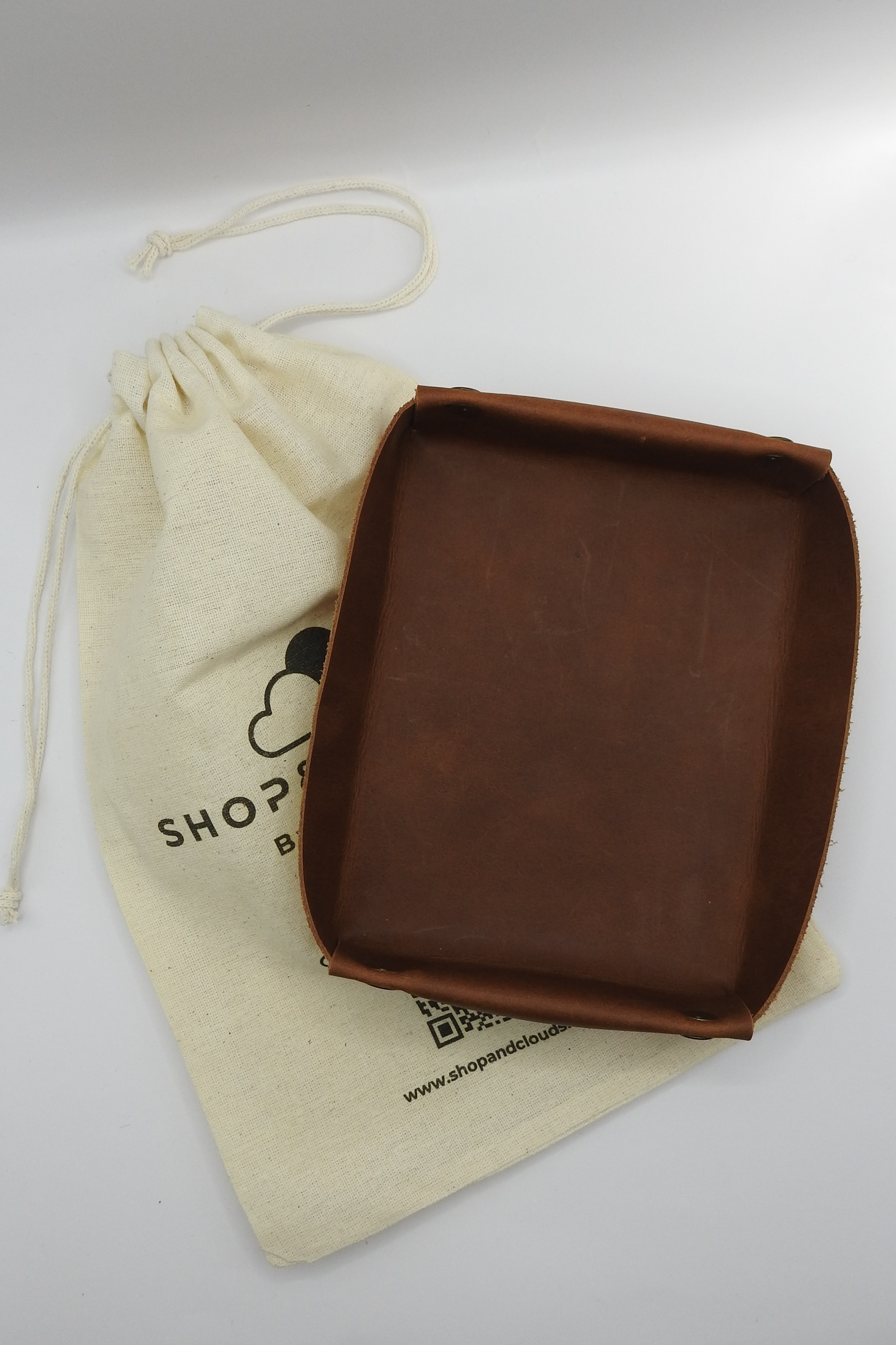 Norwegia Svea - Masaüstü Organizer %100 Hakiki Deri El Yapımı - Taba