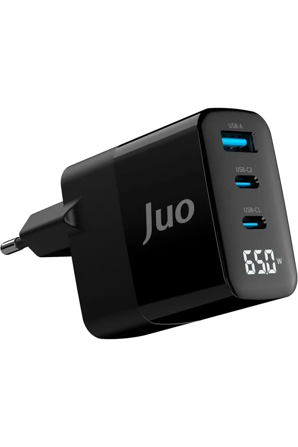 svngsphereshop 65W GaN Led Ekranlı Hızlı Şarj Cihazı 2 Type-C + U