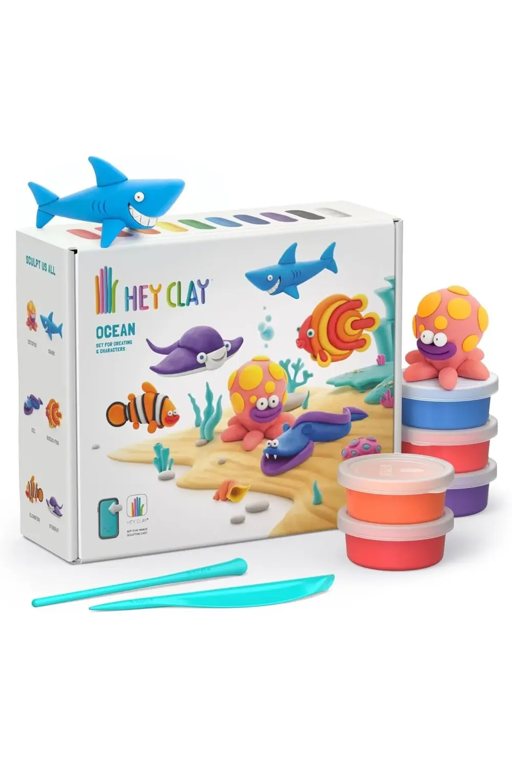 svngsphereshop CLAY Okyanus Seti - Hava ile Kuruyan 15 Kutu Kil S