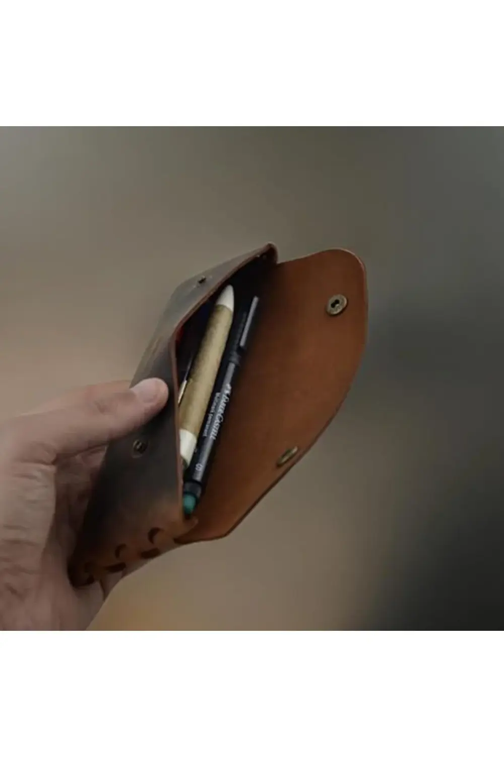 svngsphereshop Deri Kalemlik, El Yapımı Kalemlik Hakiki Deri, Der