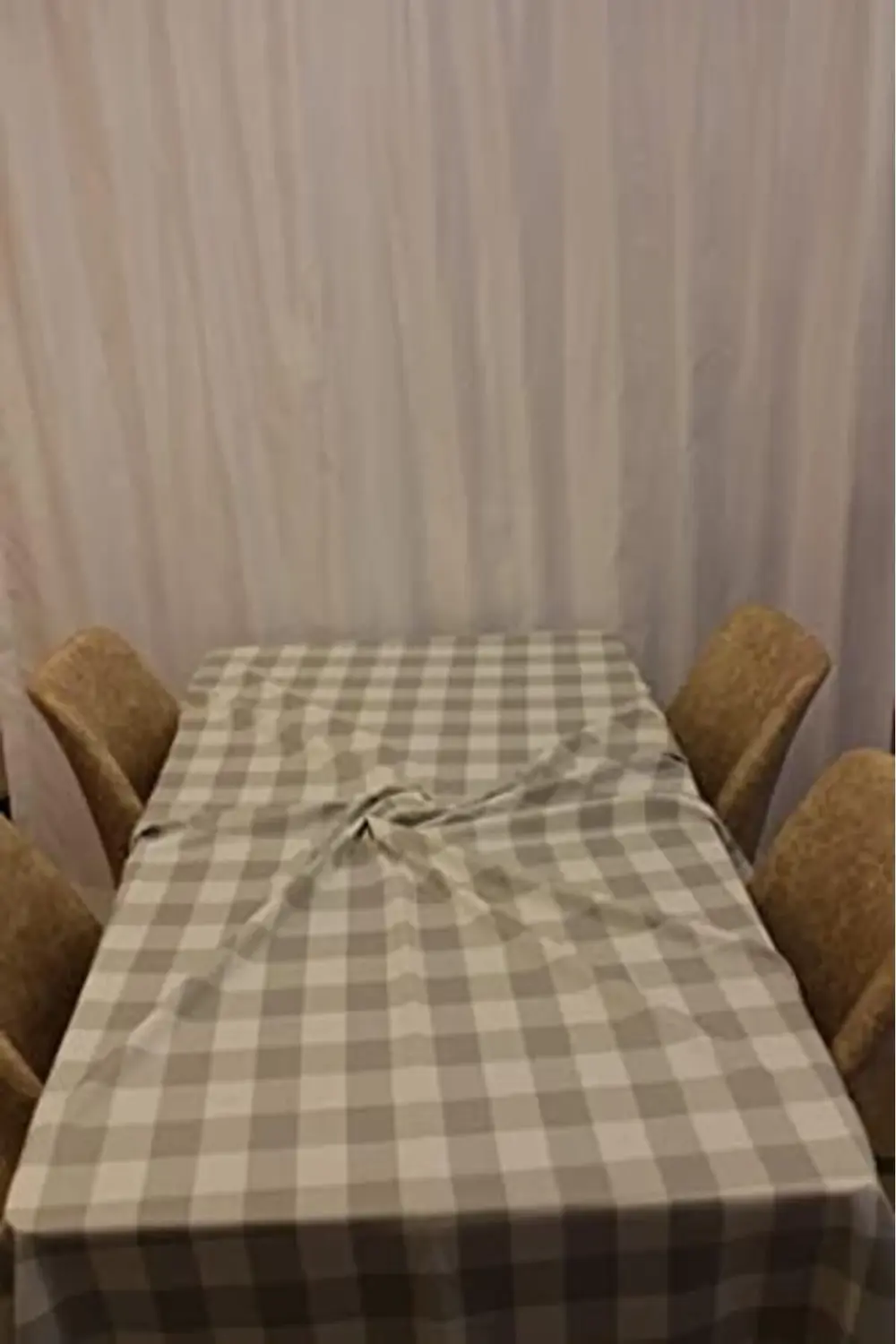 svngsphereshop Gri Renk Kare Desenli Full Akrilik Dertsiz Dokuma