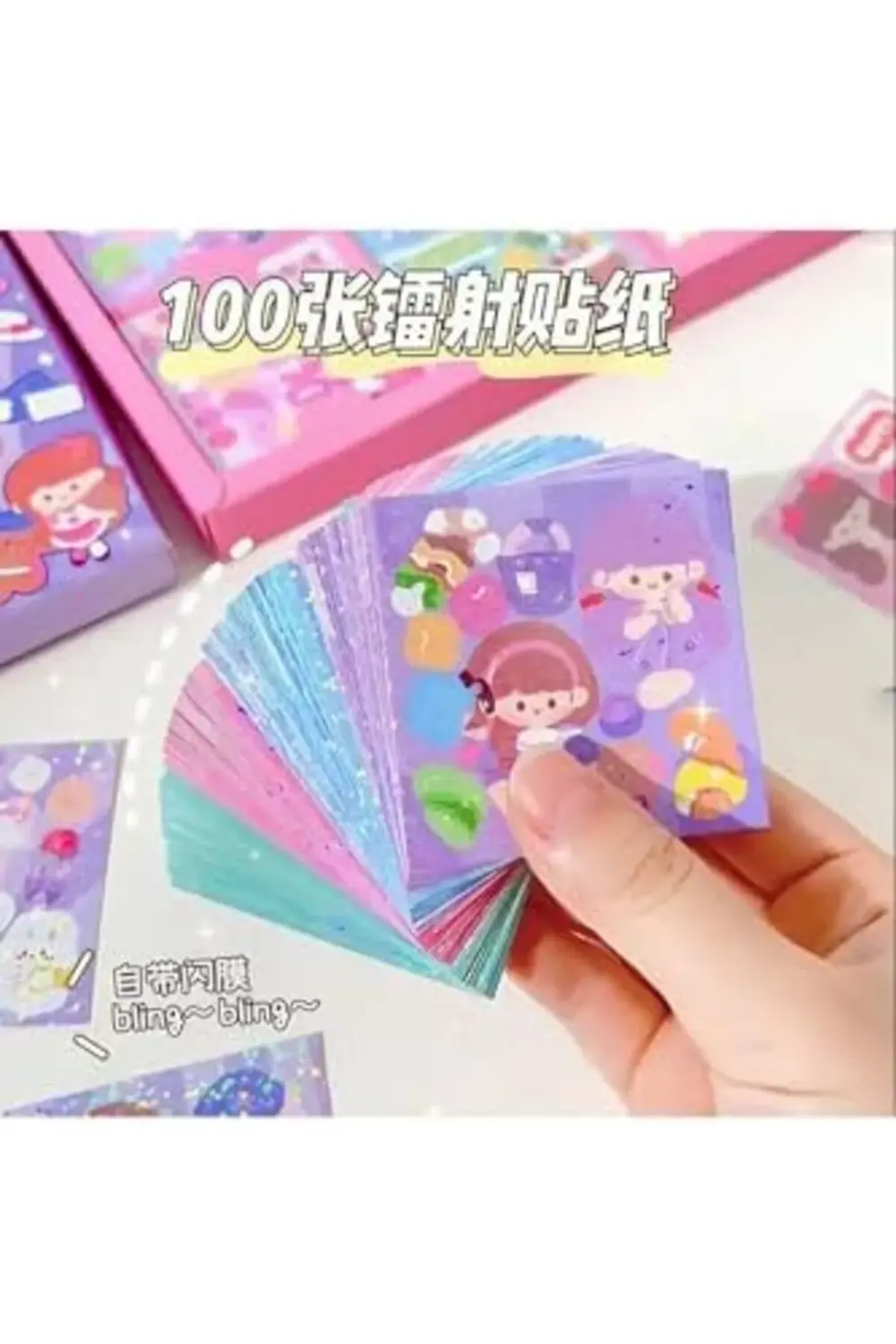 svngsphereshop Happy Sunday Temalı 100 Yaprak 4 Bölmeli Sticker S