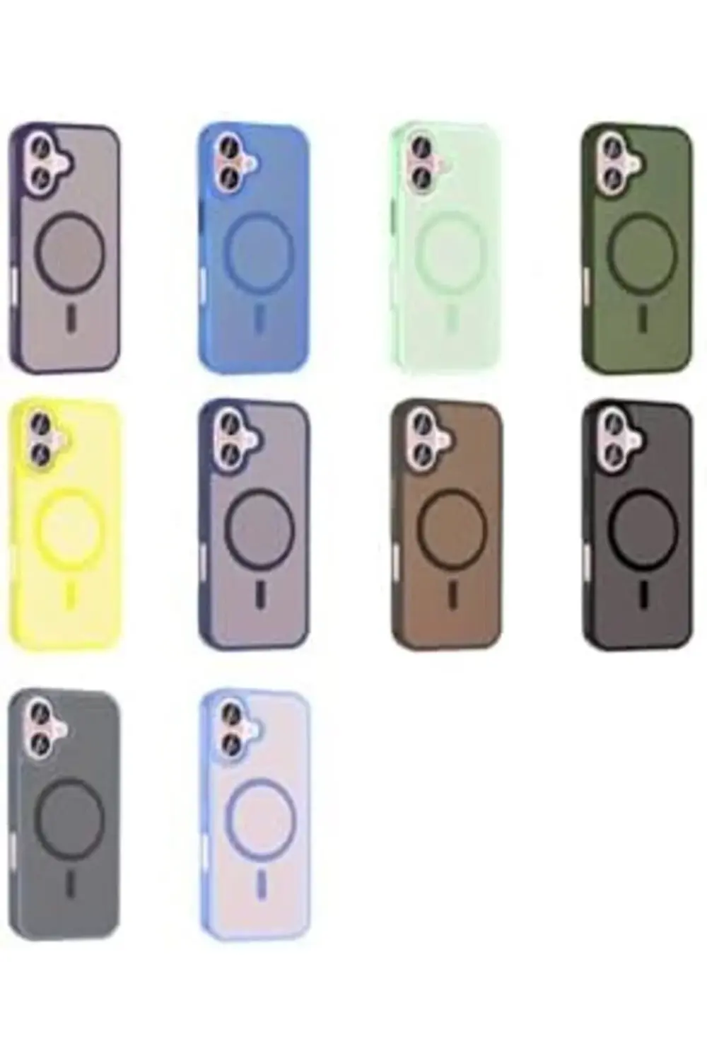 svngsphereshop iPhone 16 ile uyumlu Zore Sio Mat Siyah Kılıf – Ma