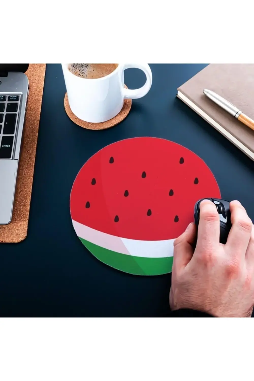 svngsphereshop Karpuz Desenli Yuvarlak Mouse Pad - Mousepad - Mou