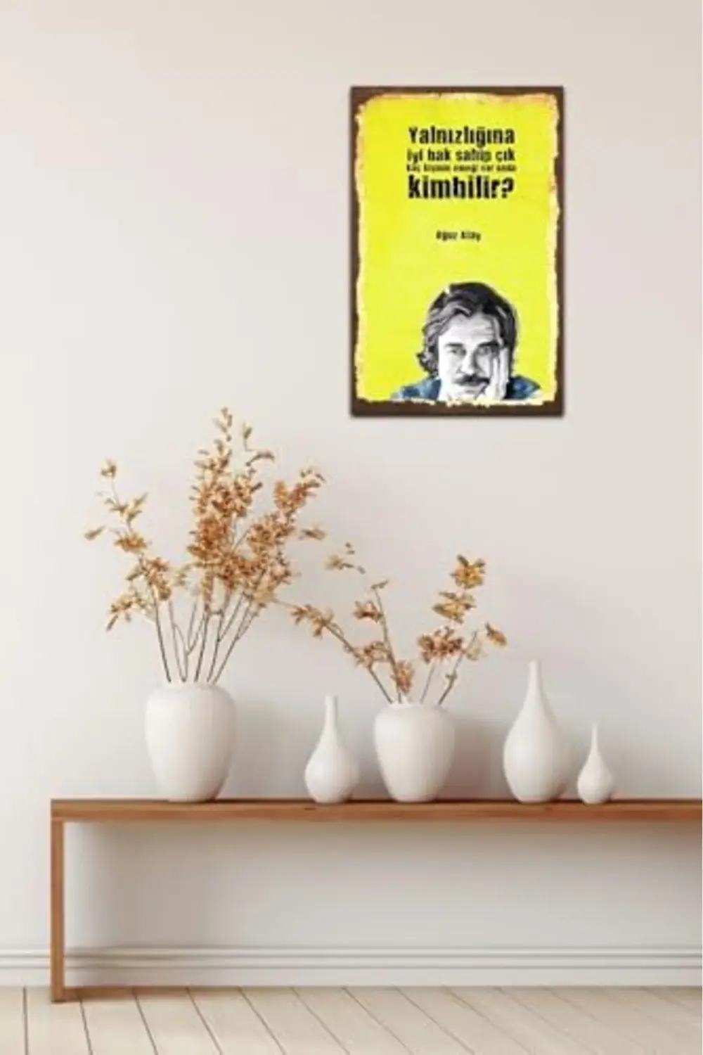 svngsphereshop Kuşe Kağıt Duvar Posteri Yalnızlığa Iyi Bak Oğuz A