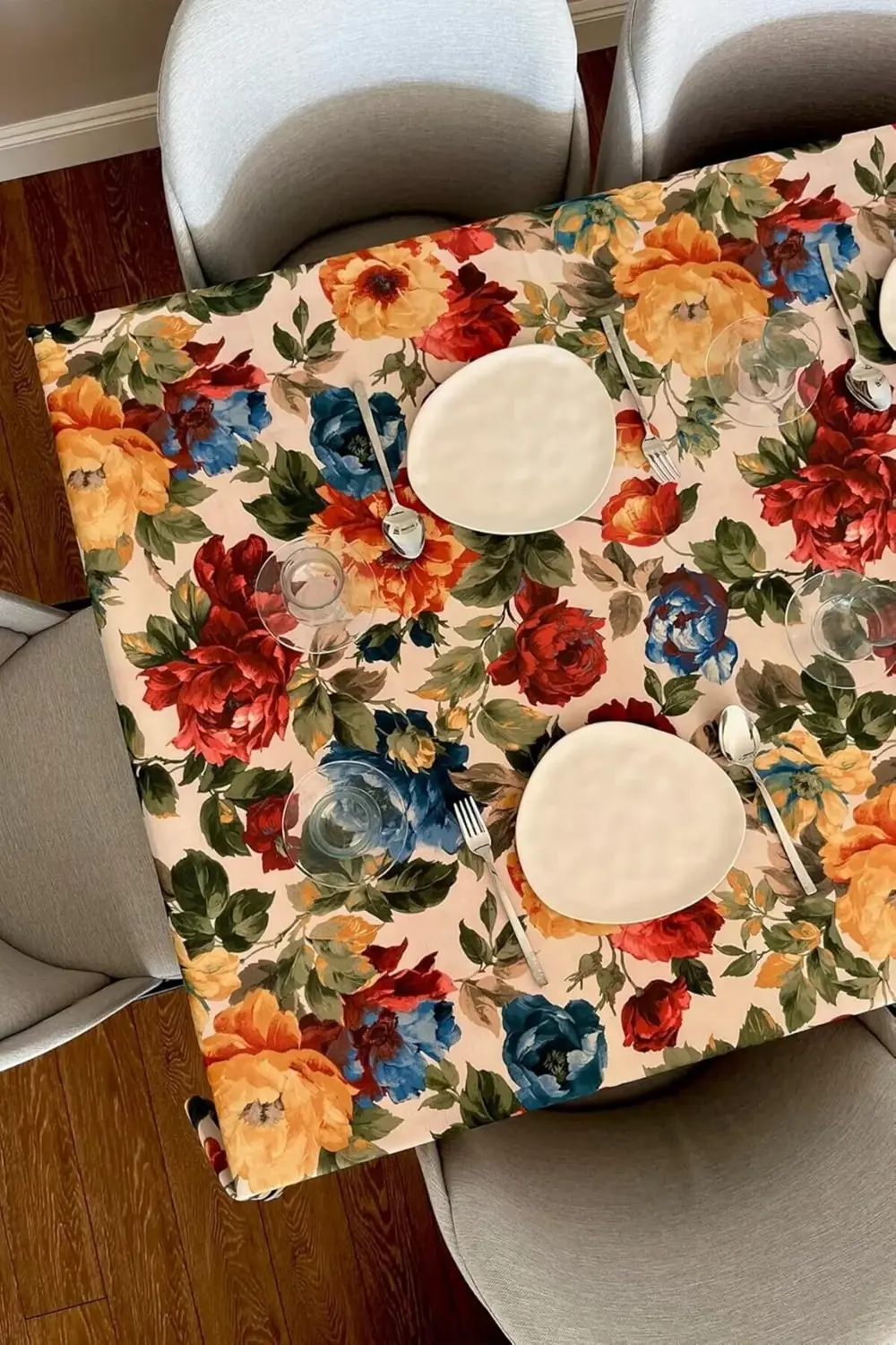 svngsphereshop & LAUREL Baskılı Yıkanabilir Masa Örtüsü Mutfak Ba