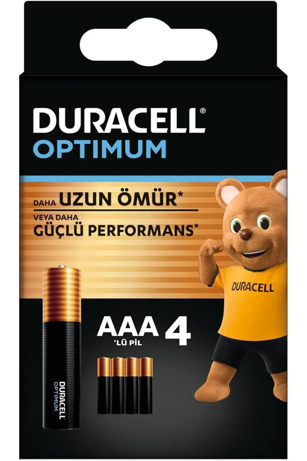 svngsphereshop Optimum AAA İnce Kalem Alkalin Pil, 4’lü Paket, 1.