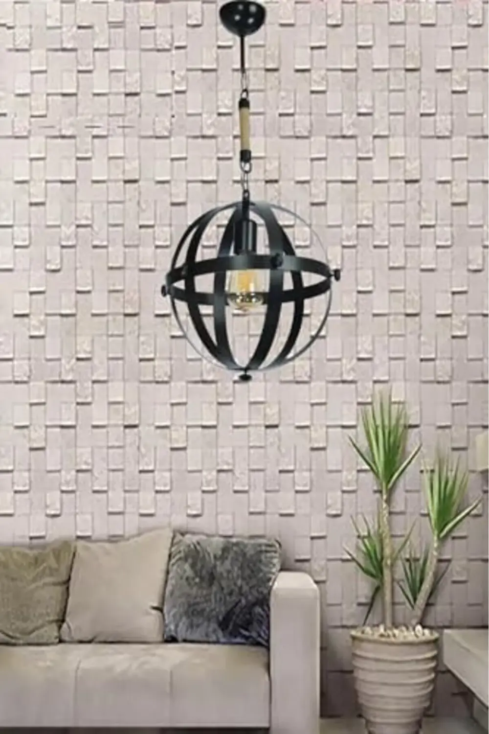 svticaret Dünya Tekli Halatlı Avize Siyah mhm 1053513