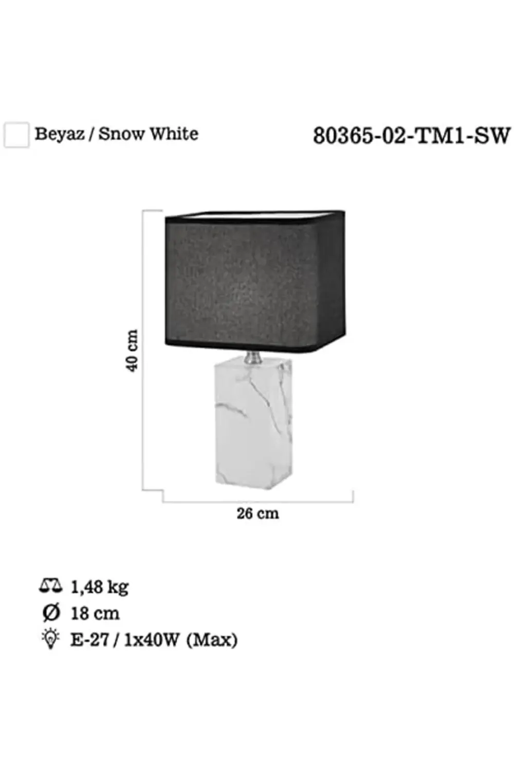 svticaret Verde Orta Masa Lambası 1xe27 mhm 1053513