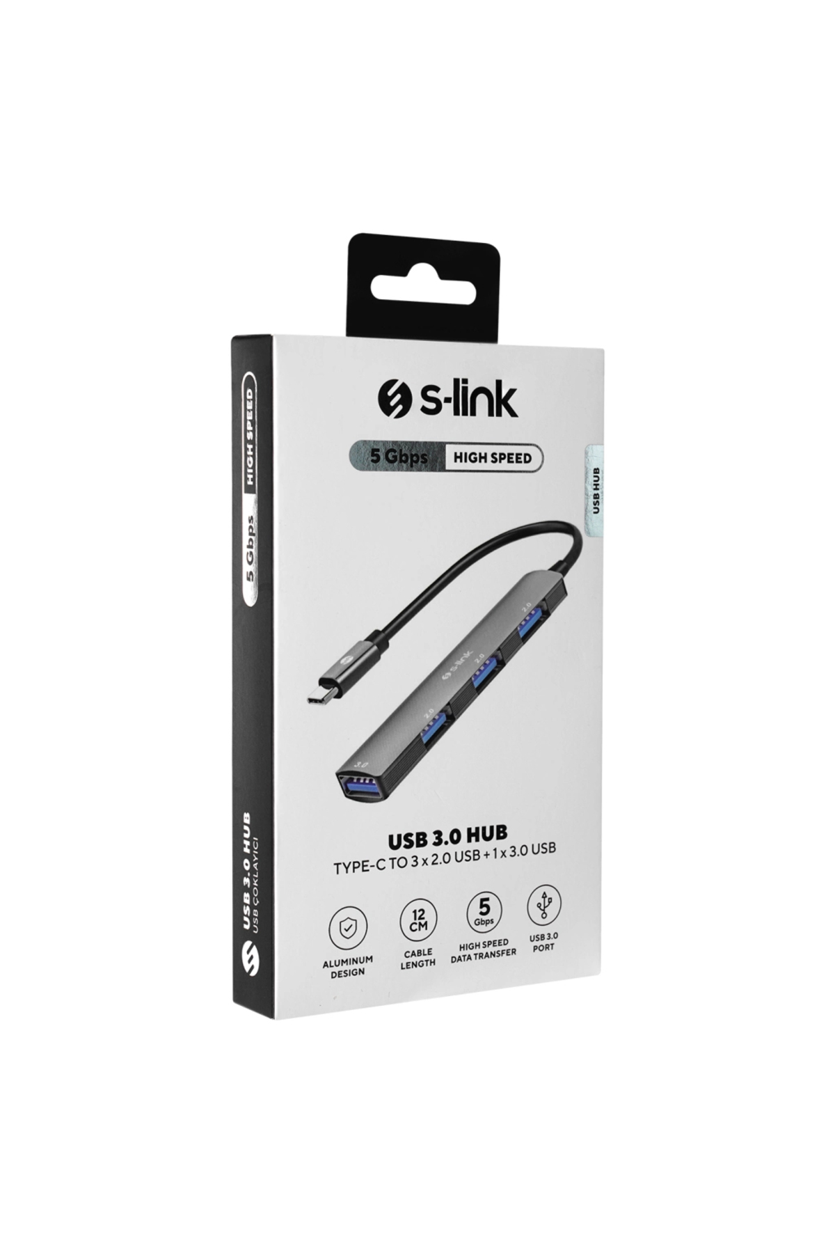 Sw-u324, Type-c To 3xusb 2.0, 1xusb 3.0, Metal, Usb Hub