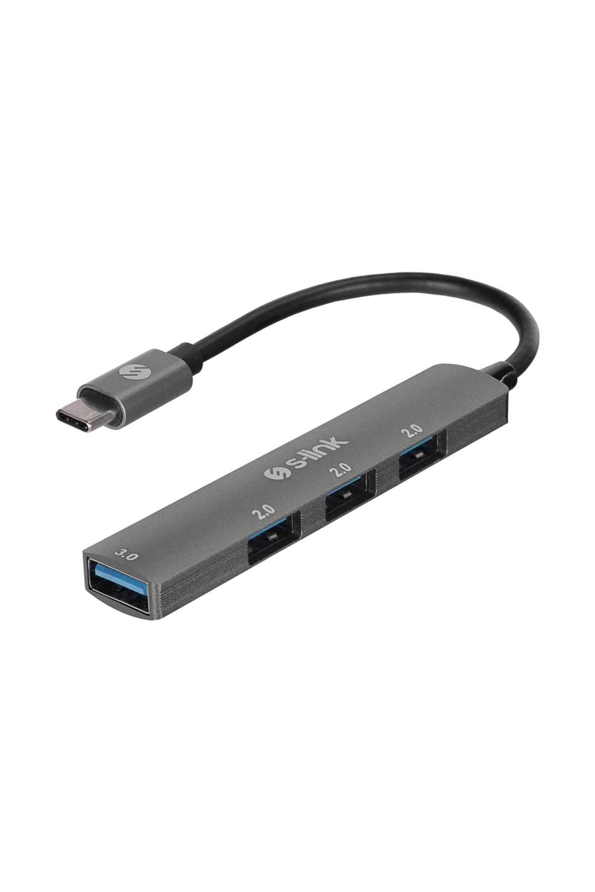 Sw-u324, Type-c To 3xusb 2.0, 1xusb 3.0, Metal, Usb Hub