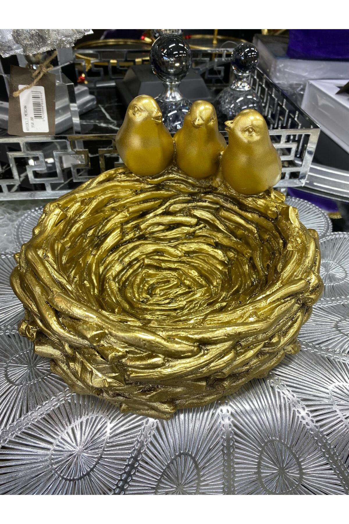 Swallov Dekoratif Kuş Yuvalı Kase