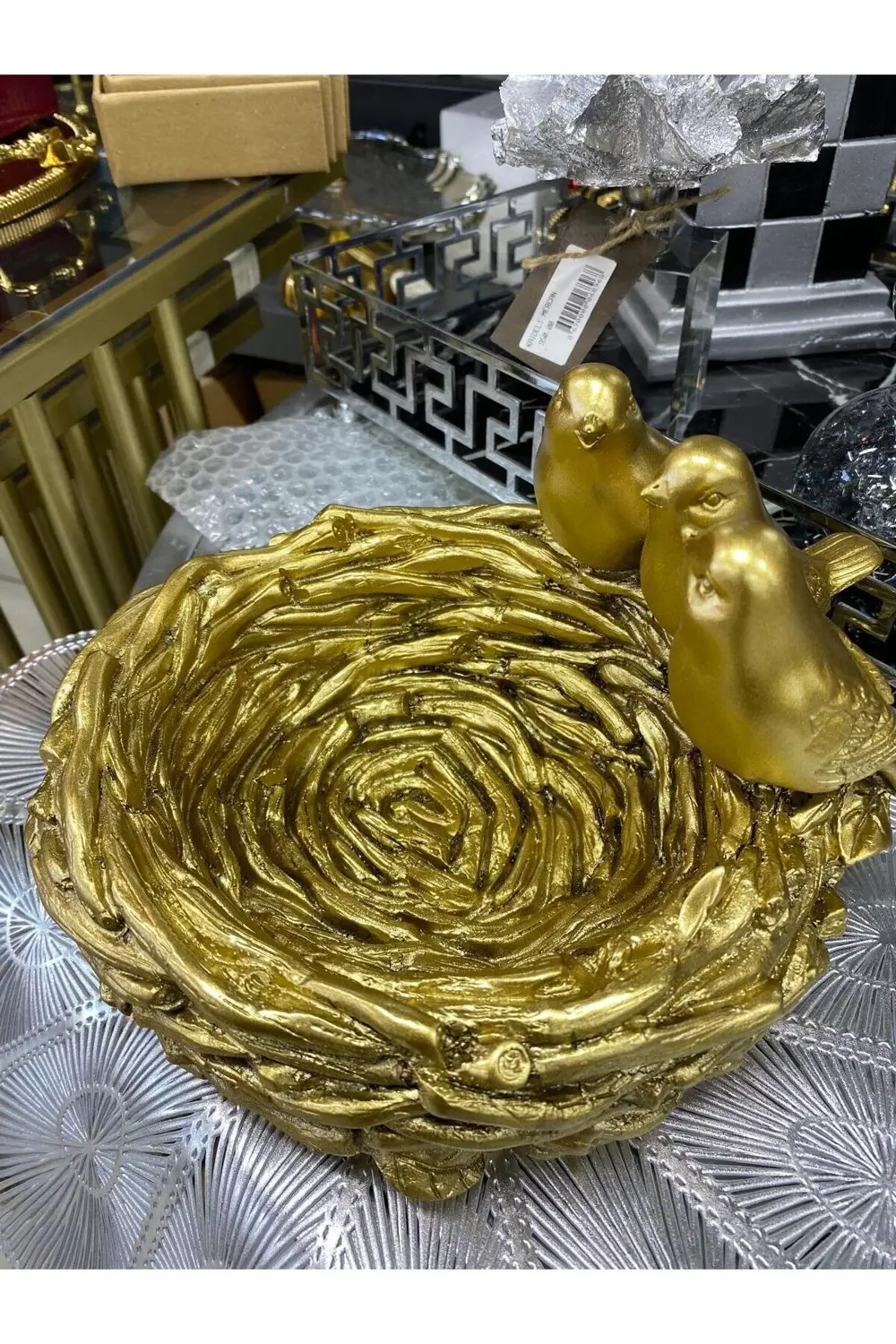 Swallov Dekoratif Kuş Yuvalı Kase