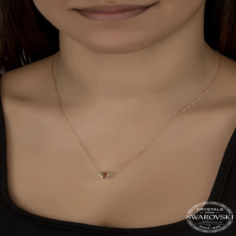 Stillove Swarovski Crystal Taşlı Parlak Top Gümüş Kadın Kolye Sl5189