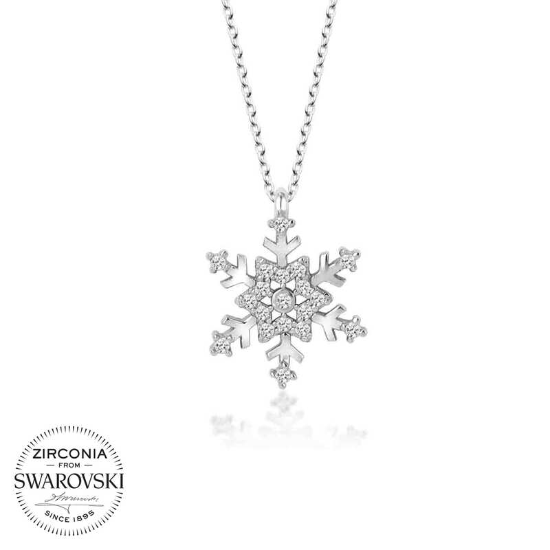 Stillove Swarovski Taşli Gümüş Kartanesi Bayan Kolye Sl4129 Stillove Swarovski Taşli Gümüş Kartanesi Bayan Kolye Sl4129