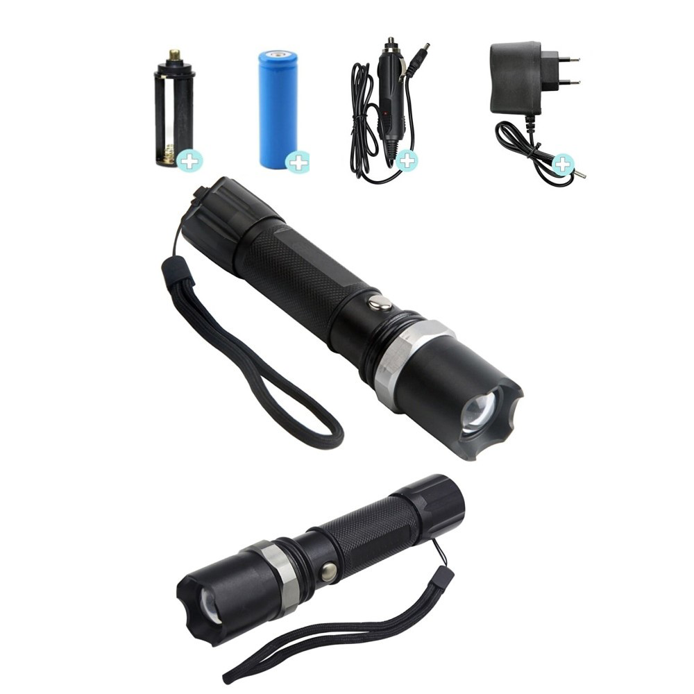 Swat Profesyonel Şarjlı El Feneri Ledli Flashlight Zoom Özellikli Swat Profesyonel Şarjlı El Feneri Ledli Flashlight Zoom Özellikli