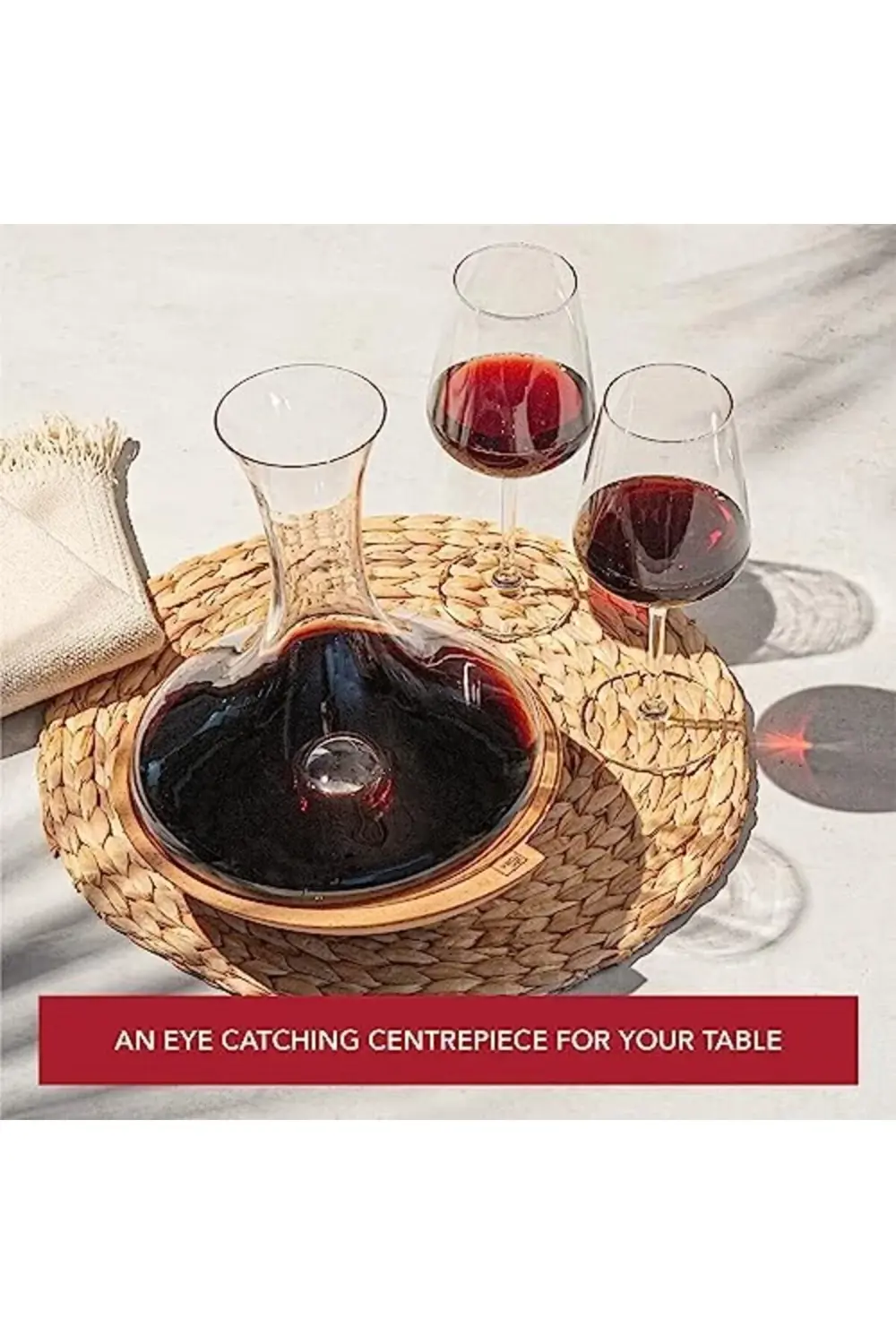 Swirling Carafe | Crystal Glass Wine Decanter 395519