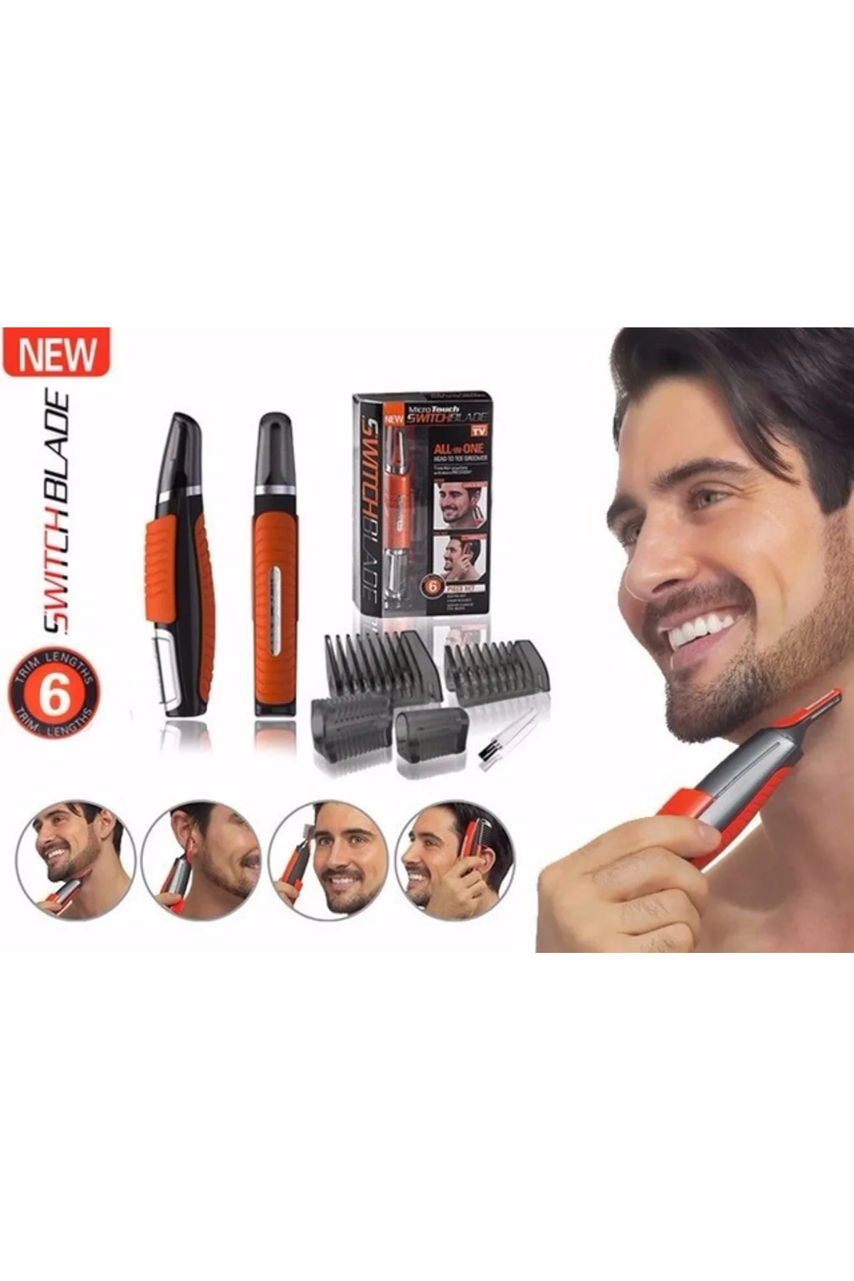 Switch Bladies Profesyonel 6 Parça Pilli Tıraş Makinesi