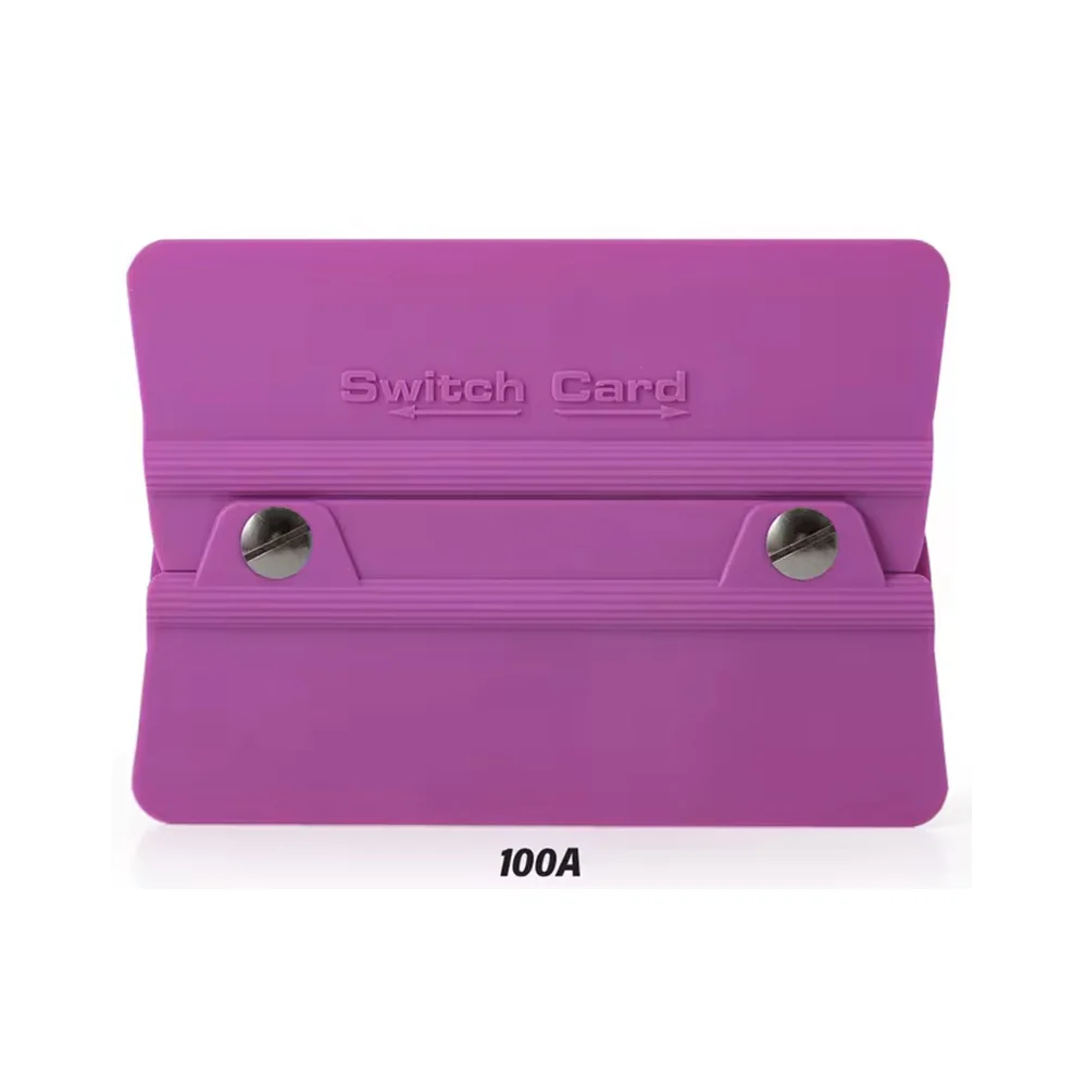 Switch Card Kare Ragle PPF/TPH Cam Filmi Çekme Uygulama Aparatı Teflonlu 100A Sertlik 10x6.9cm Mor Switch Card Kare Ragle PPF/TPH Cam Filmi Çekme Uygulama Aparatı Teflonlu 100A Sertlik 10x6.9cm Mor
