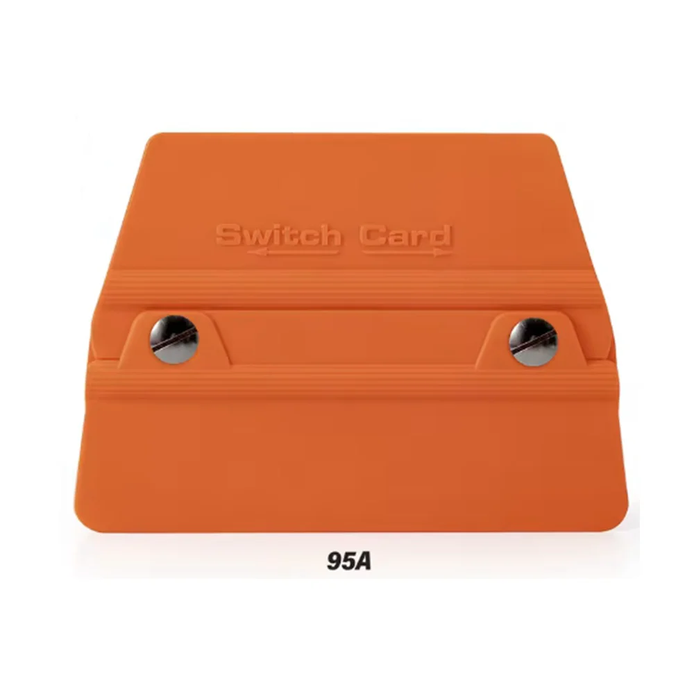 Switch Card Oval Kare Ragle PPF/TPH Cam Filmi Çekme Uygulama Aparatı Teflonlu 95A Sertlik 10x9cm Turuncu Switch Card Oval Kare Ragle PPF/TPH Cam Filmi Çekme Uygulama Aparatı Teflonlu 95A Sertlik 10x9cm Turuncu