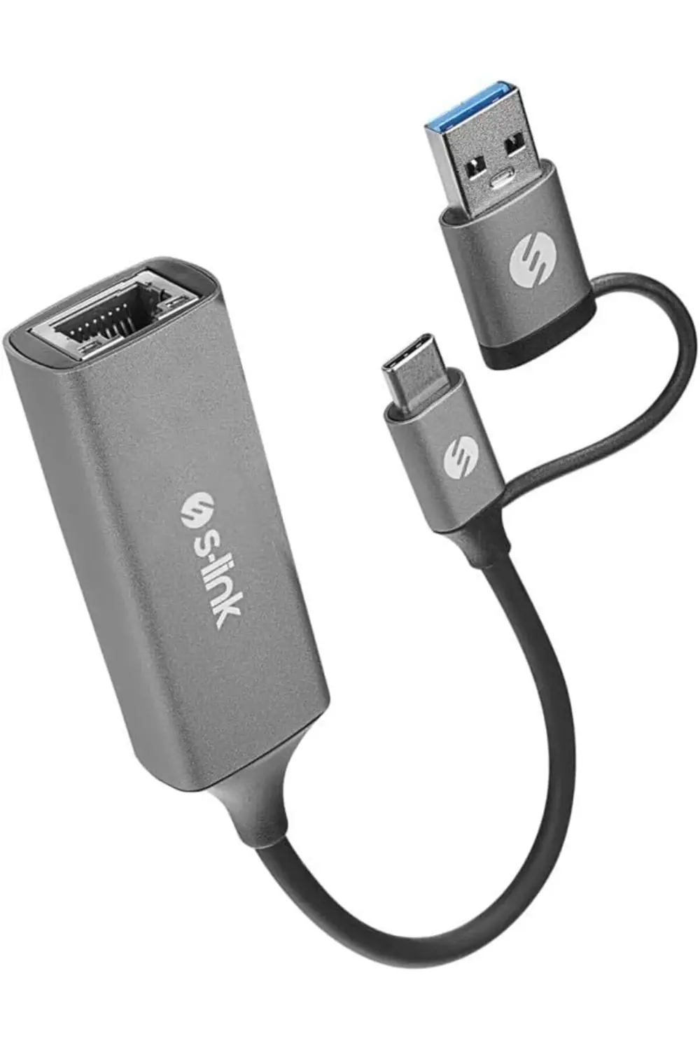 SWV-USBC029 Gri Metal Type-C + USB3.0 Çeviricili 10/100/1000Mbps SWV-USBC029 Gri Metal Type-C + USB3.0 Çeviricili 10/100/1000Mbps