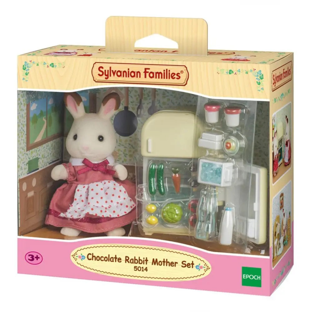 Sylvanian Families Çikolata Kulaklı Tavşan Anne ve Buzdolabı Seti Sylvanian Families Çikolata Kulaklı Tavşan Anne ve Buzdolabı Seti