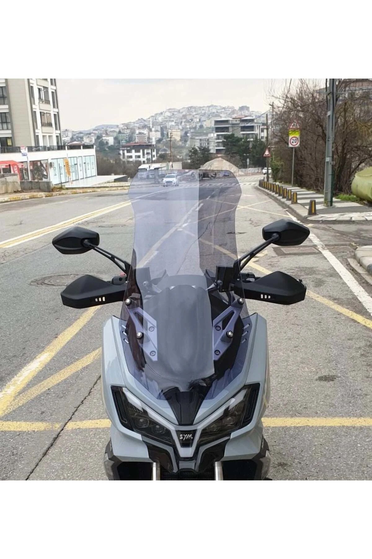 SYM ADX 250 Ön Cam 2024-2026 Model 75cm Füme Renkli 4mm UZUN