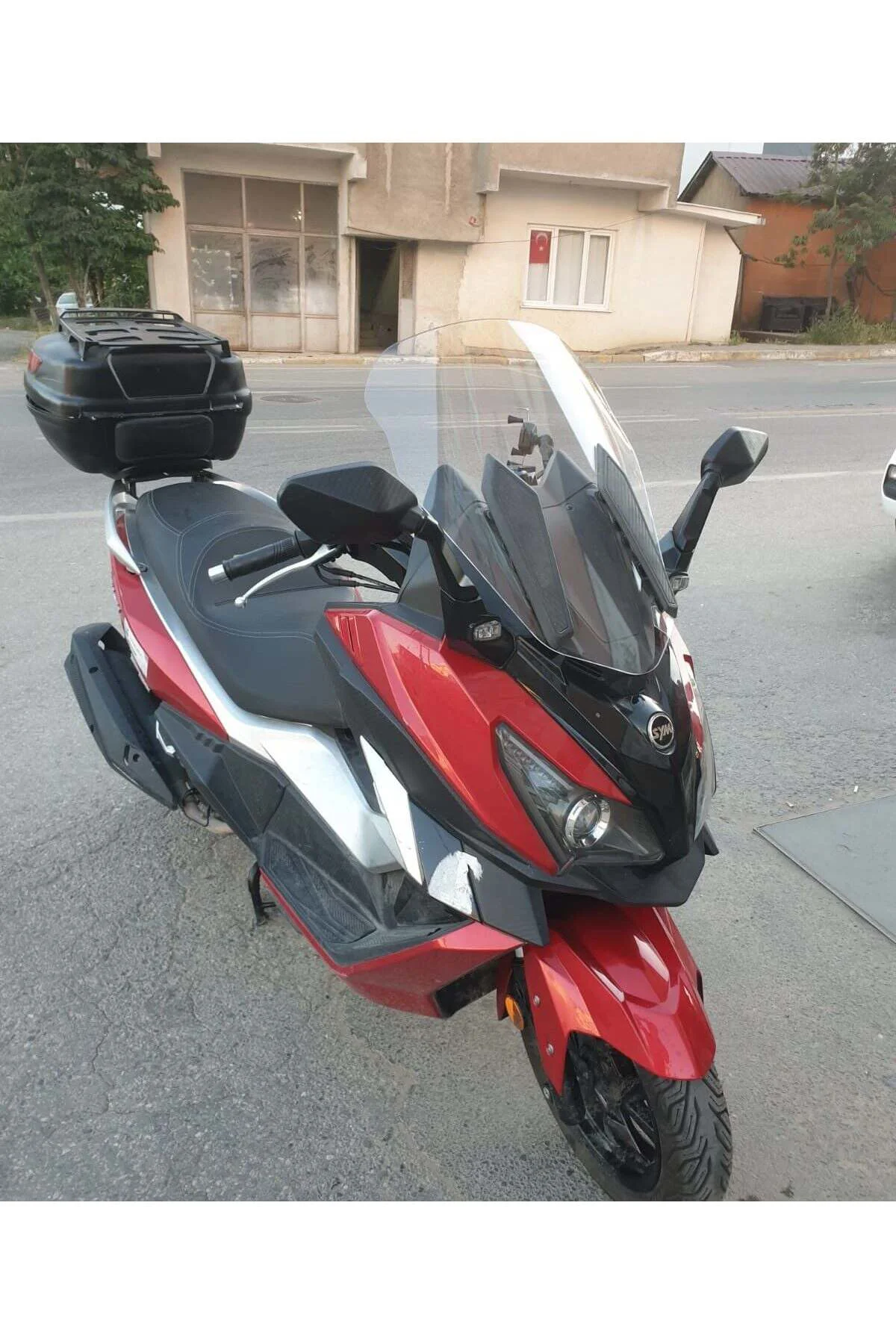 SYM Cruisym 250 İ Ön Cam 2018 Model 57cm Şeffaf Renkli 4mm UZUN